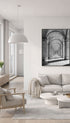 Classical Arches Black and White Poster Mockup