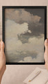 Cloudy Sky Abstract Art Print Mockup