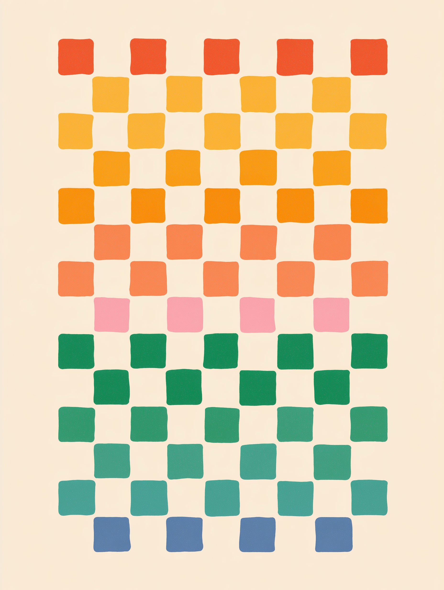 Colored Checkerboard Pattern