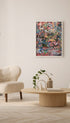 Colorful Wooden Palette Abstract Art Print Mockup