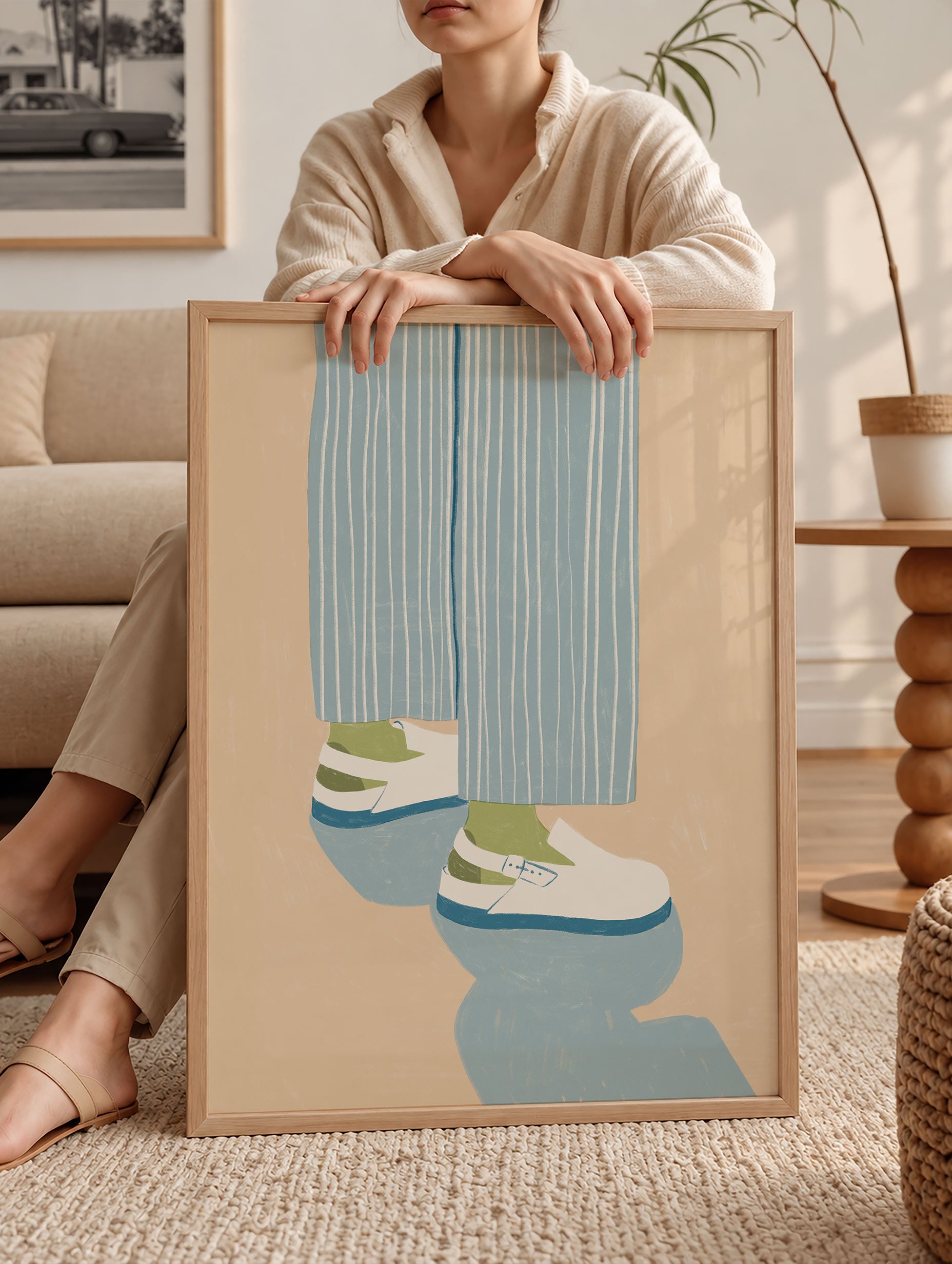 Santorini-plakat Arkitekturplakat