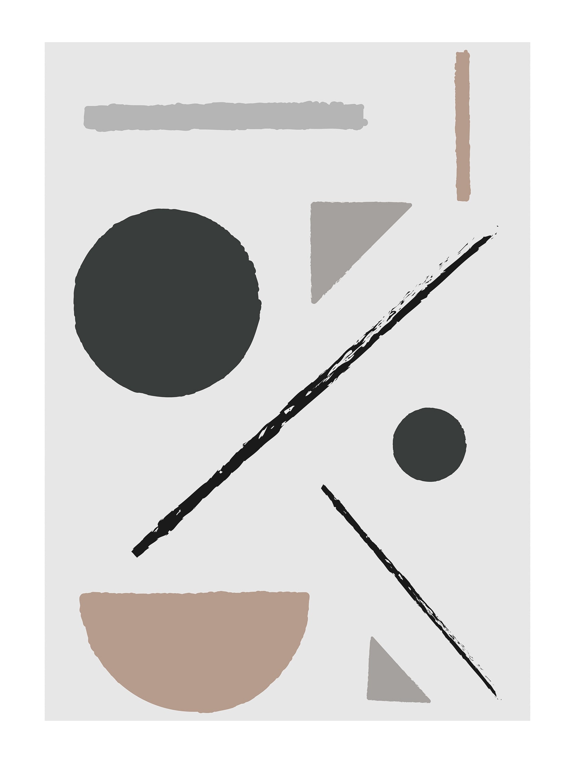 Geometric Shapes Poster Art Print 