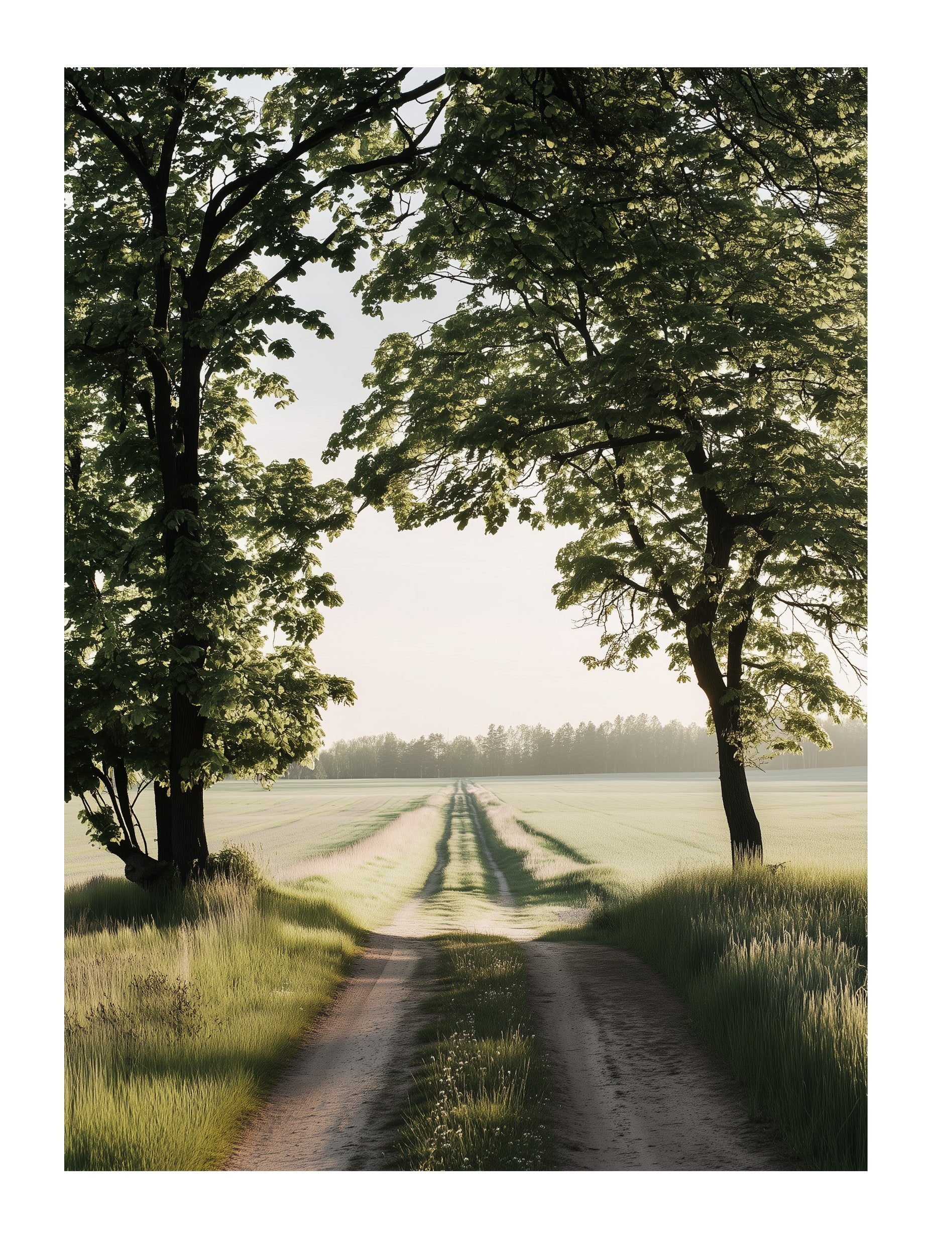 Countryside Path View Landscape Wall Art