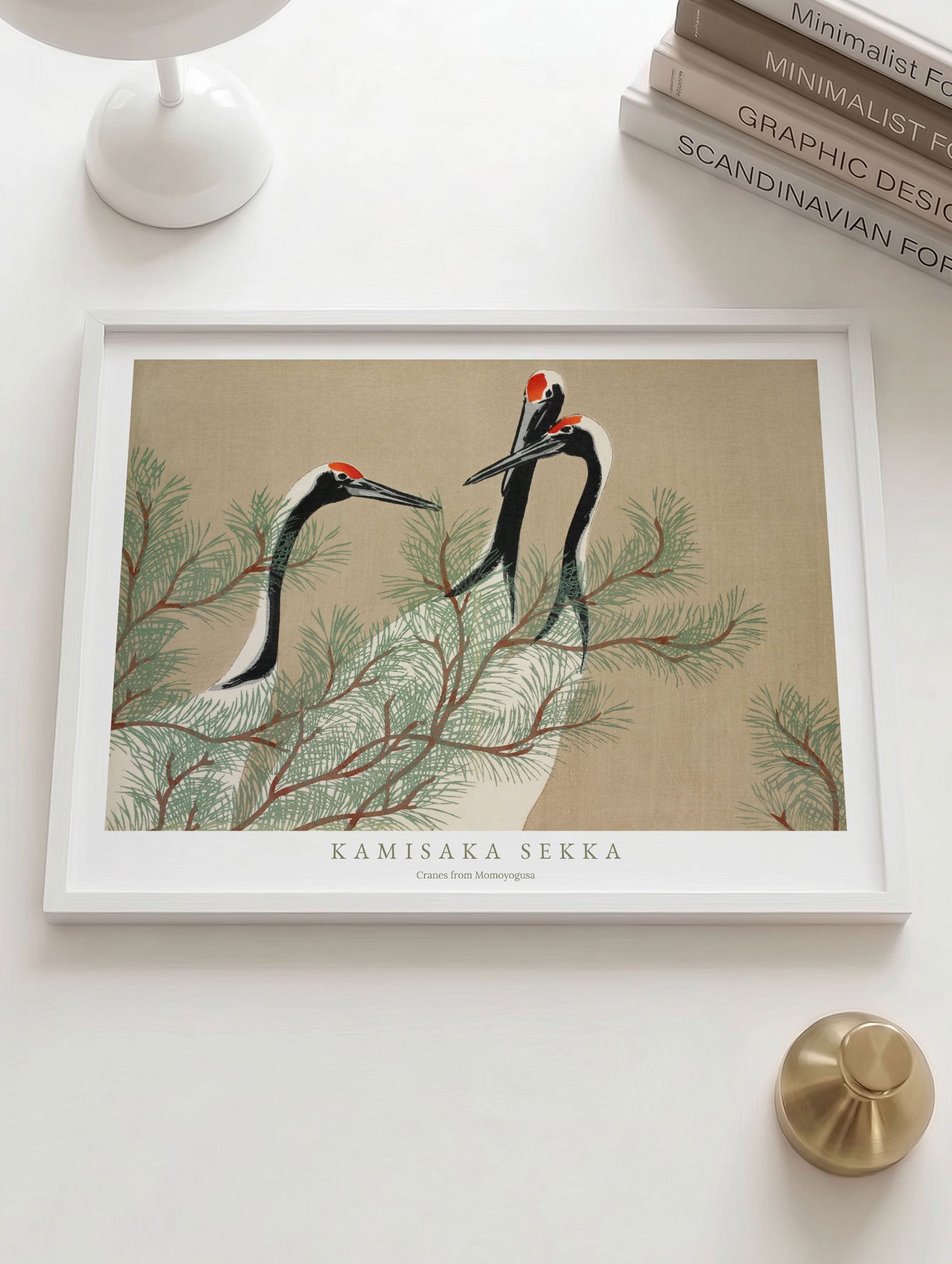 Cranes - Kamisaka Sekka Mockup