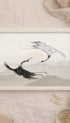 Cranes Japanese Art Print Mockup