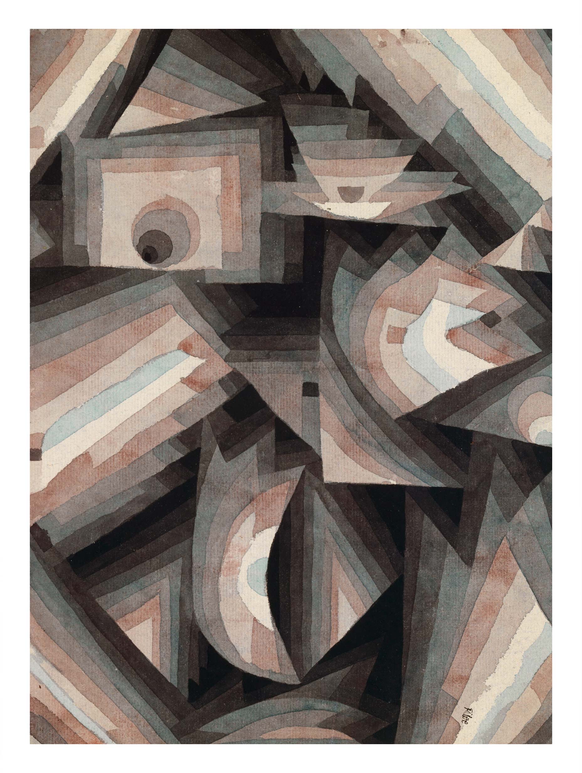 Crystal Gradation Paul Klee Art Print
