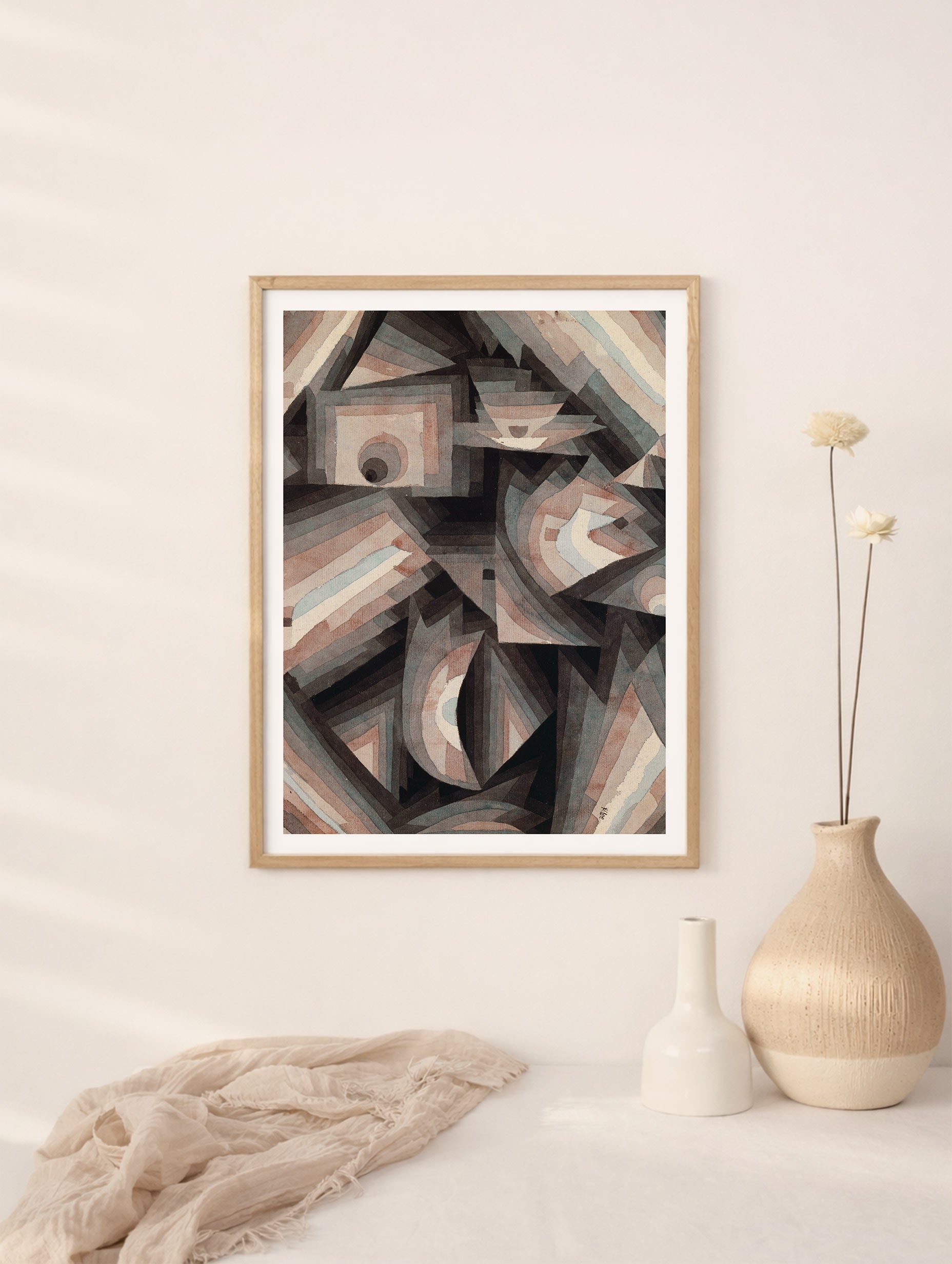 Crystal Gradation Paul Klee Art Print