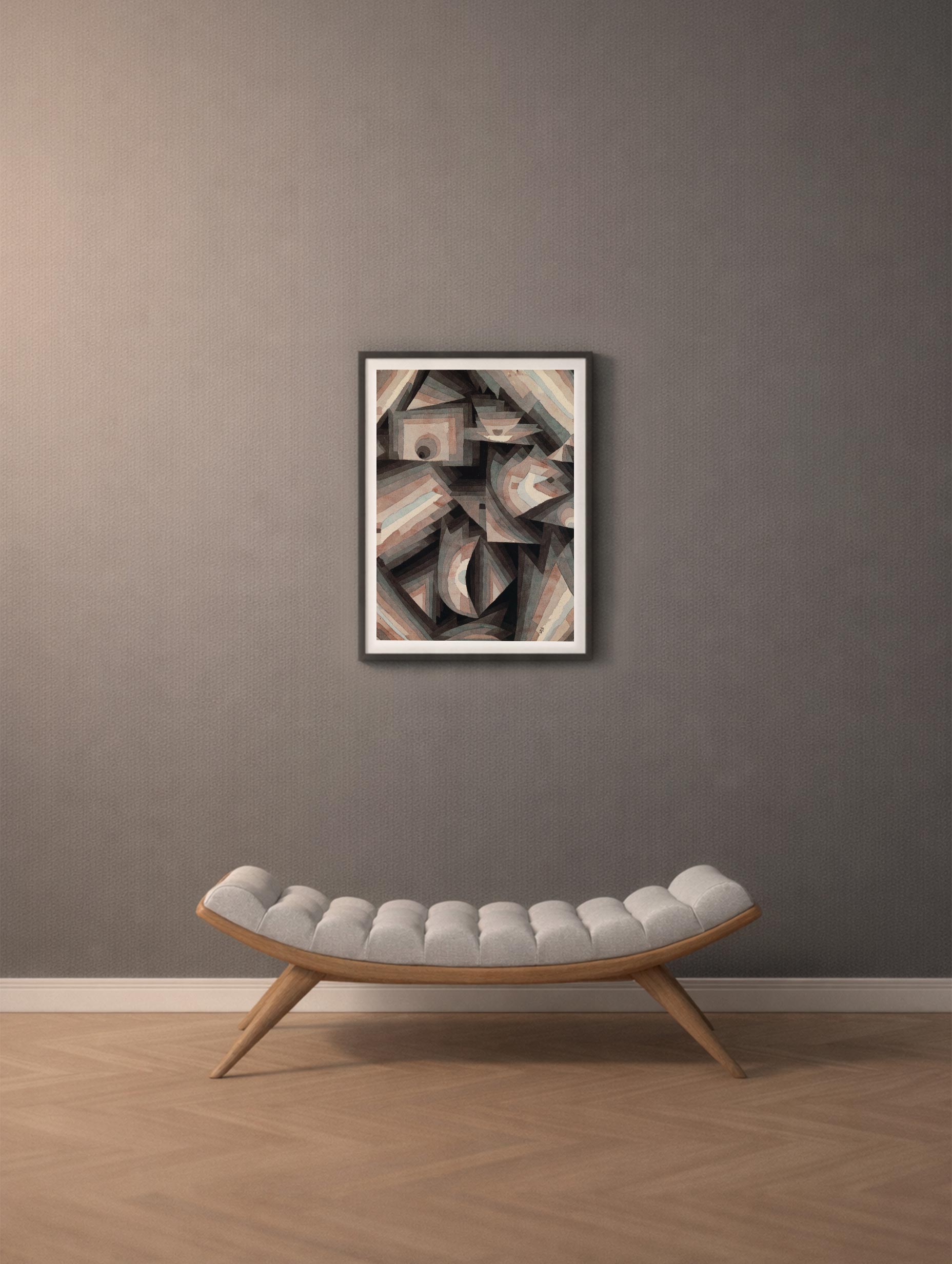 Crystal Gradation - Paul Klee Poster Mockup