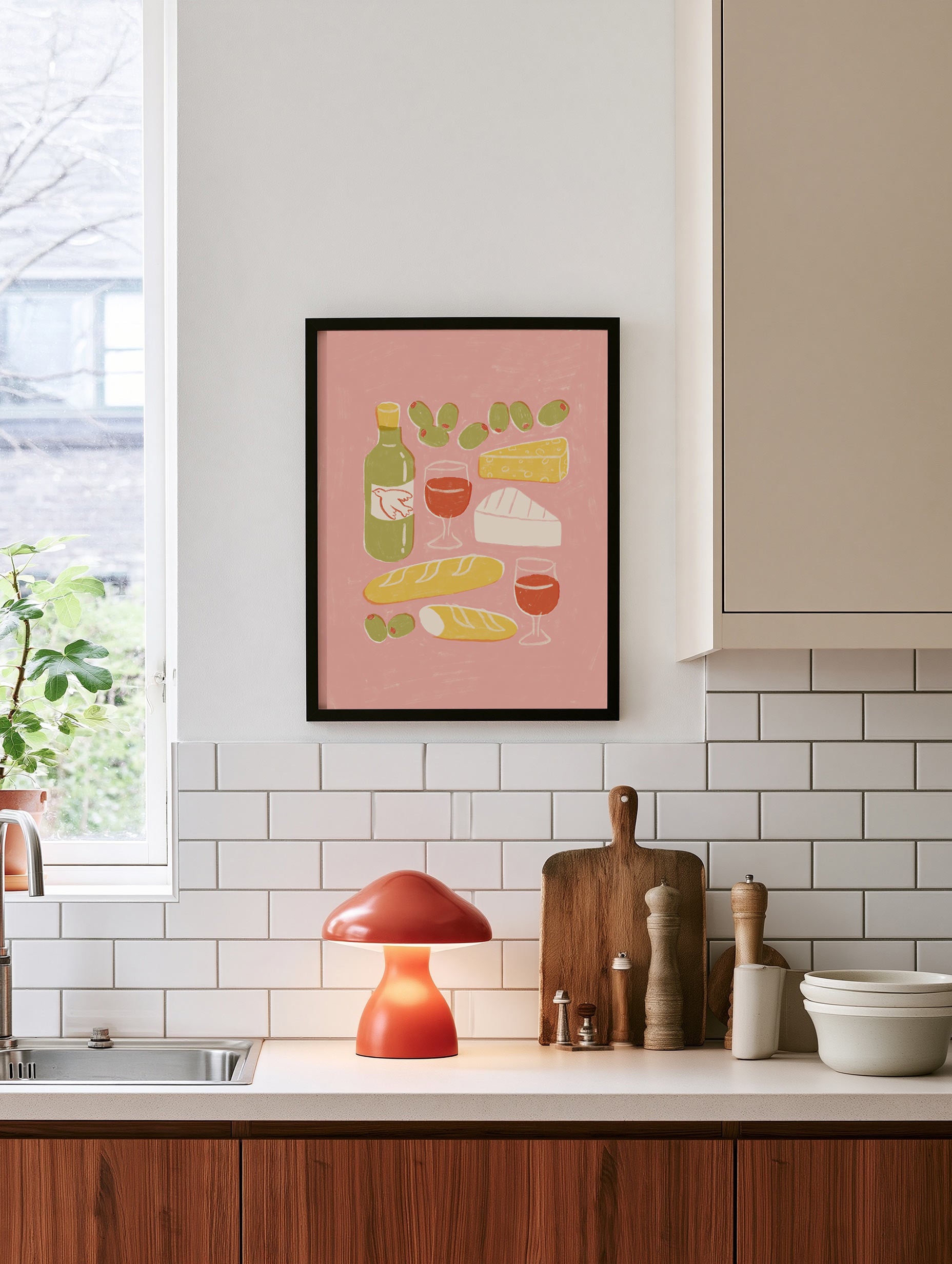 Santorini-plakat Arkitekturplakat