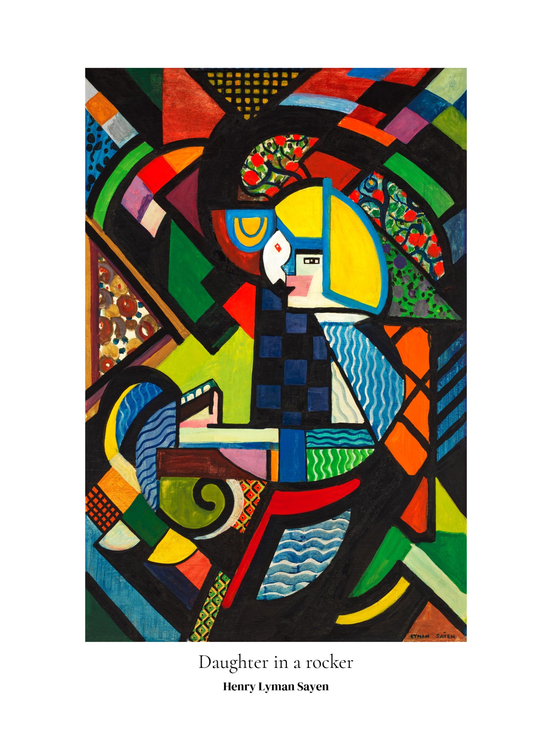 Daughter in a Rocker Henry Lyman Sayen Art Print