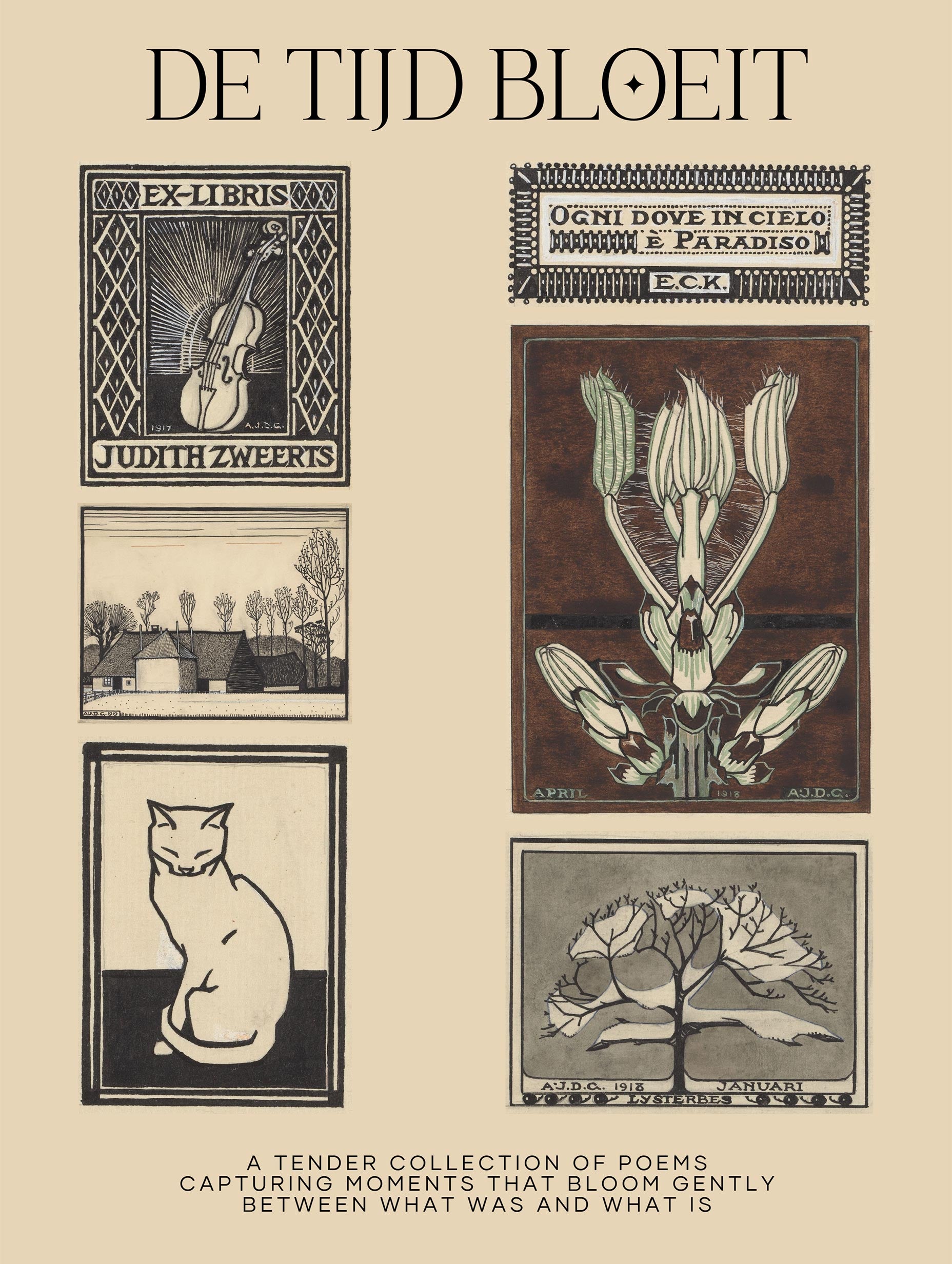 De Tijd Bloeit Judith Zweerts Art Print