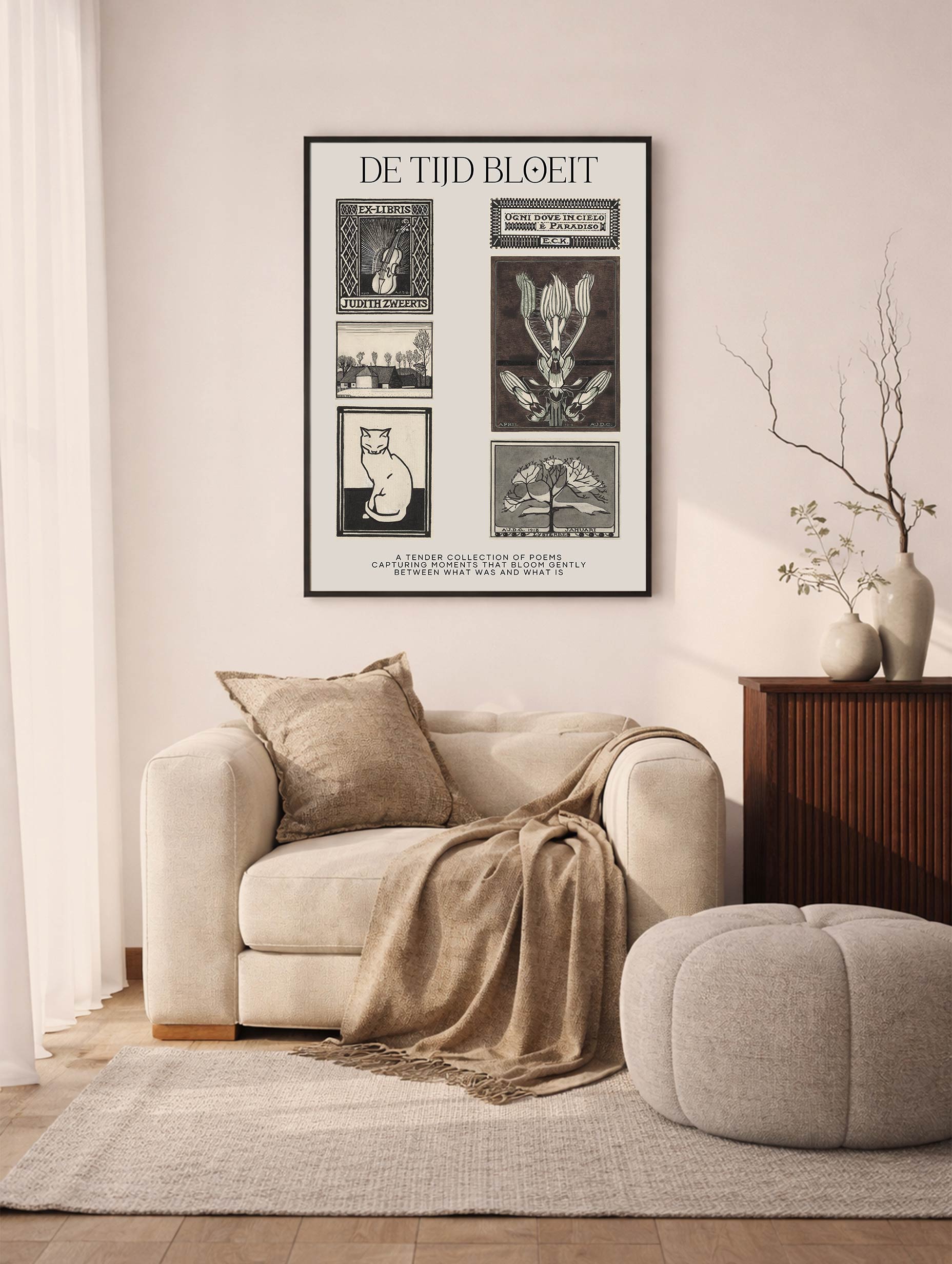 De Tijd Bloeit - Judith Zweerts Art Print