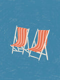 Lydia Greaves - Deck Chairs Poster