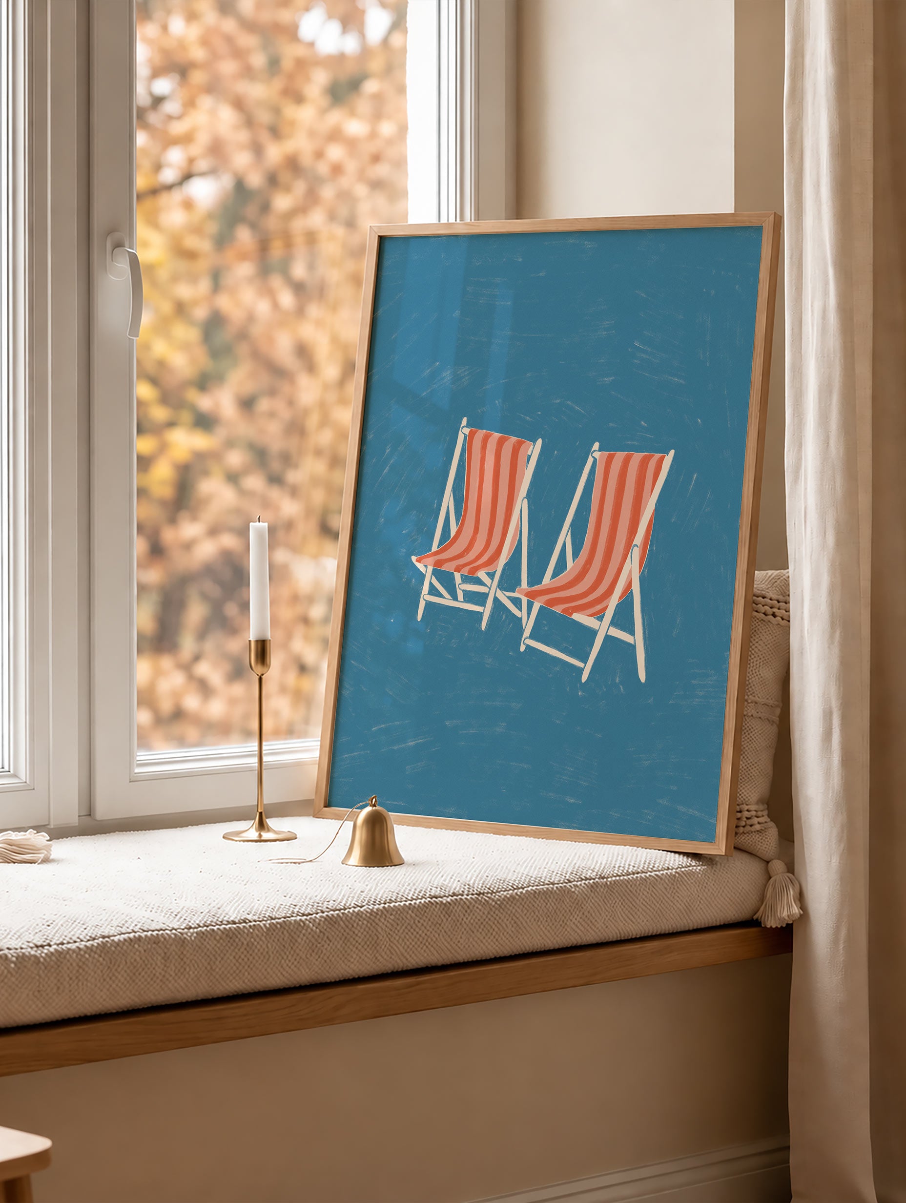 Santorini-plakat Arkitekturplakat