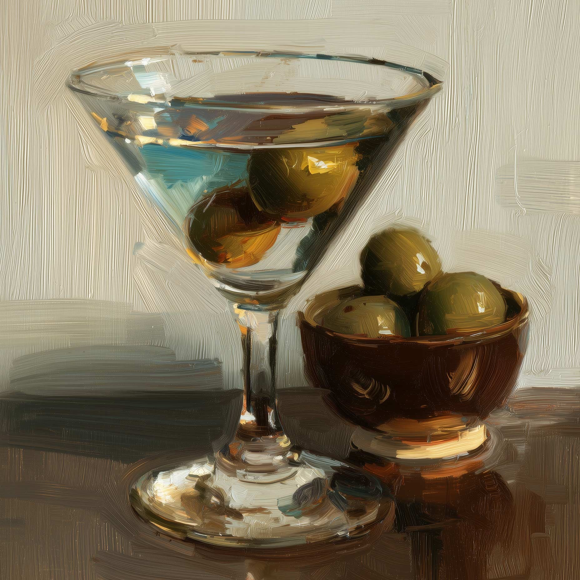 Dirty Martini Drink Artwork