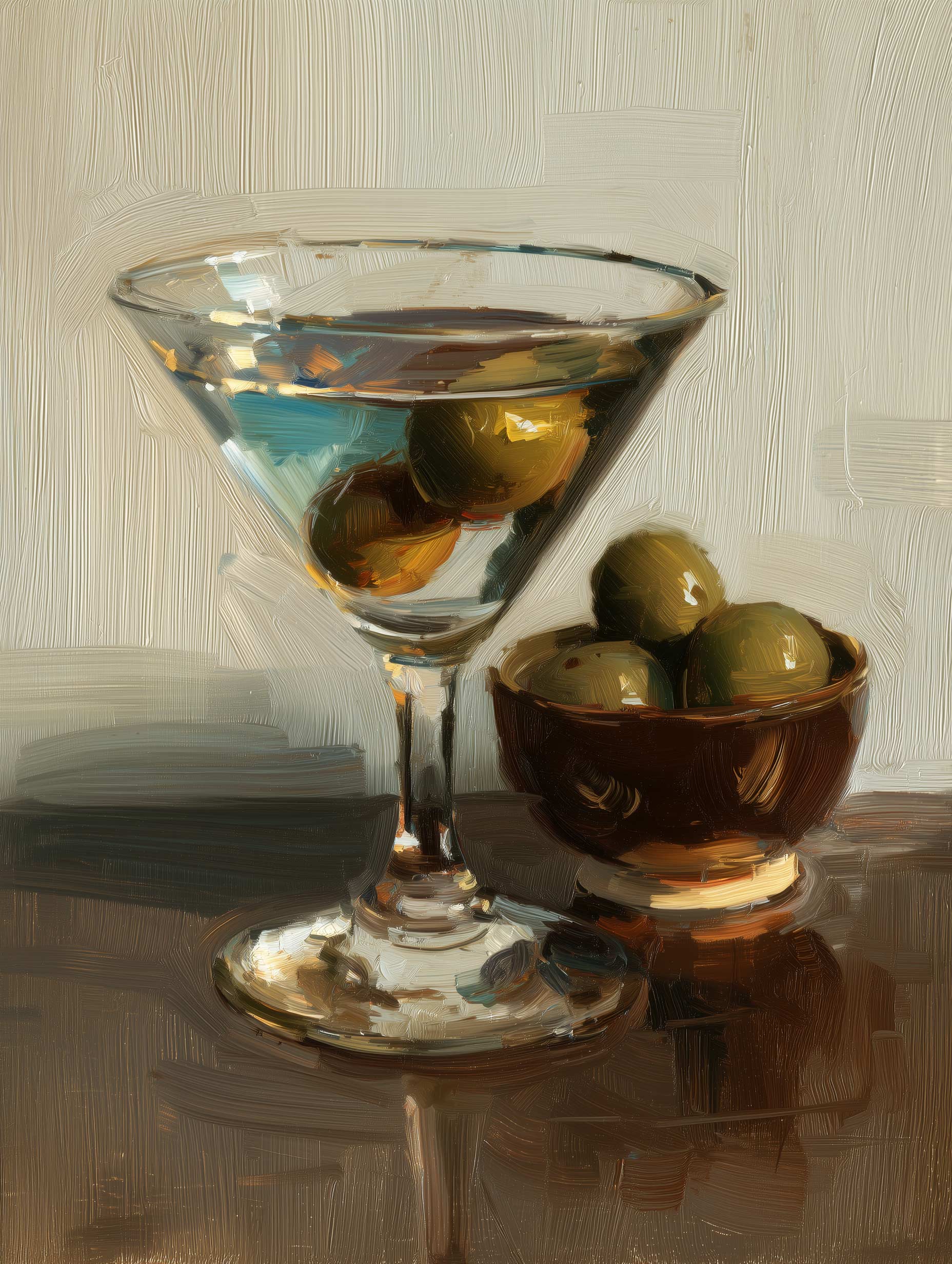 Dirty Martini Drink Artwork
