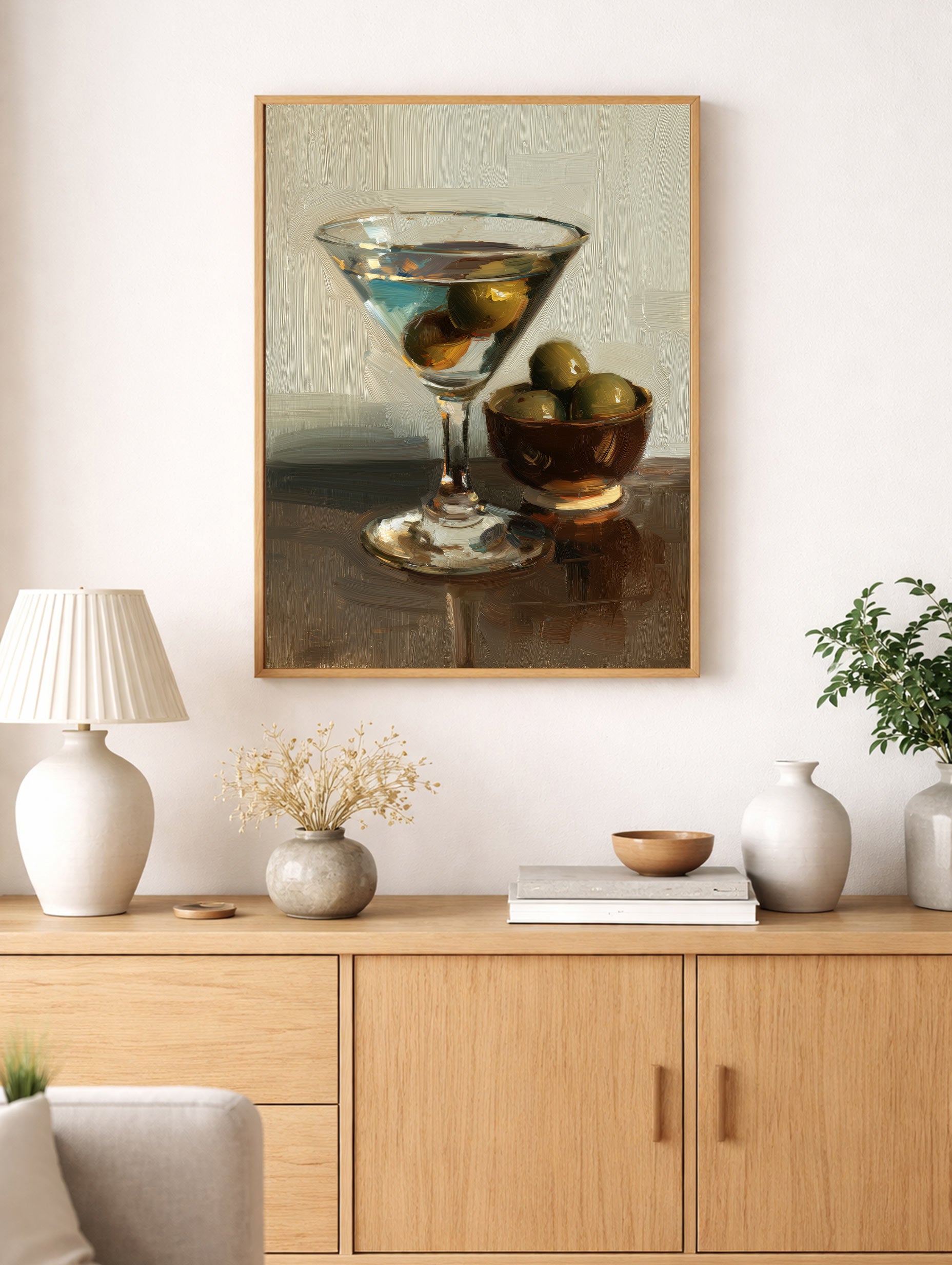 Dirty Martini Drink Artwork Mockup