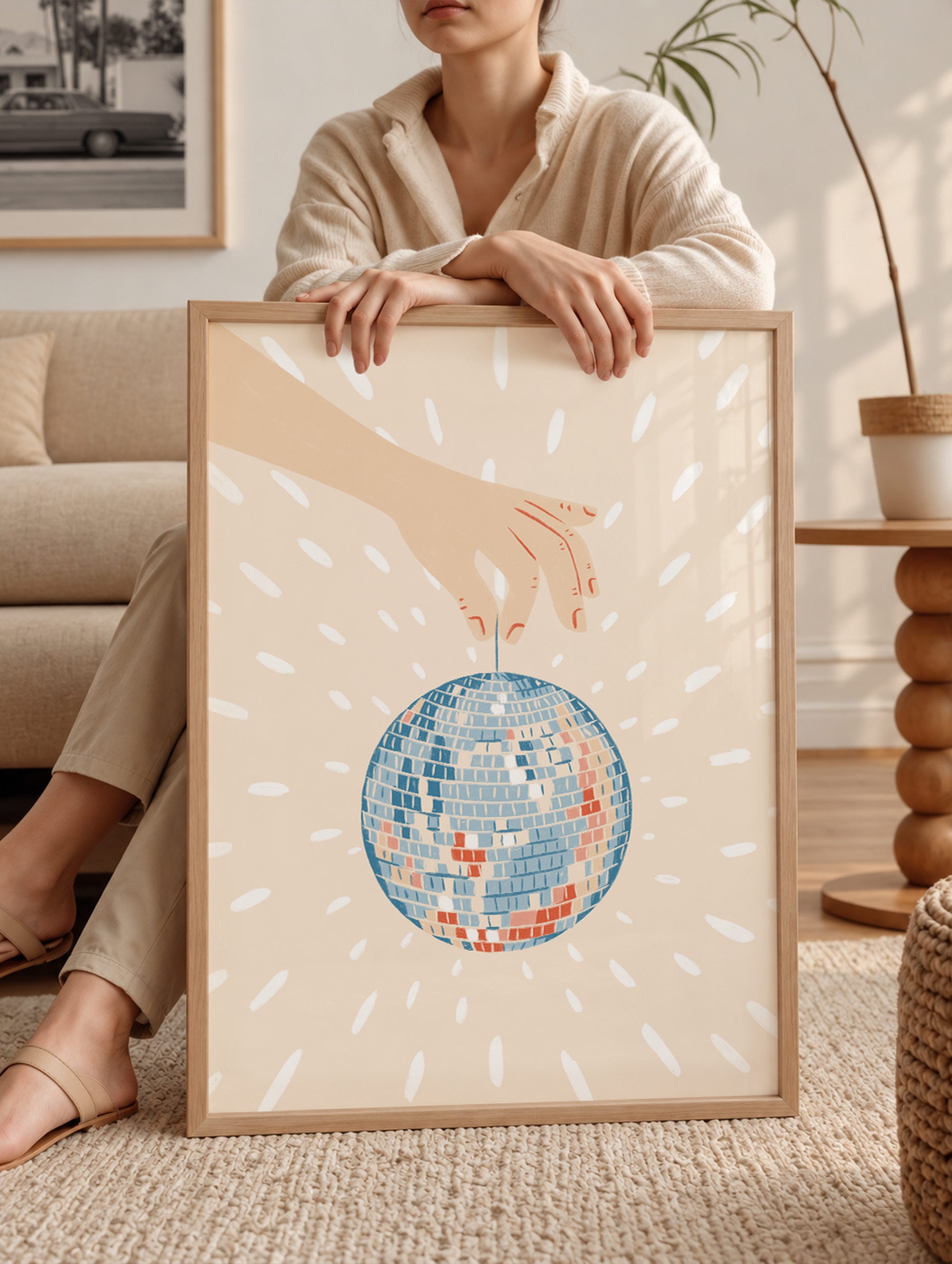 Santorini-plakat Arkitekturplakat