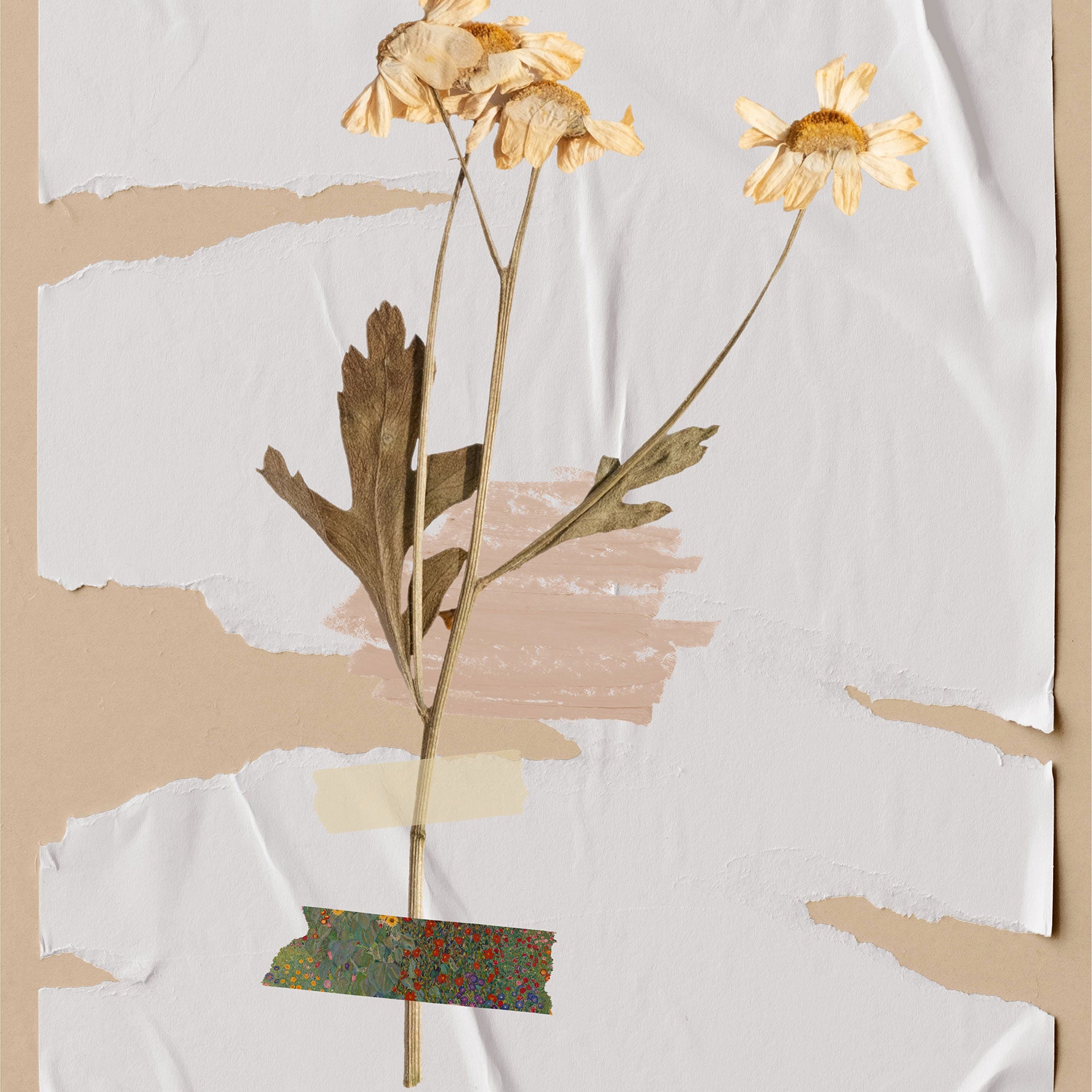 Första huset i en bosättning abstrakt konsttryck