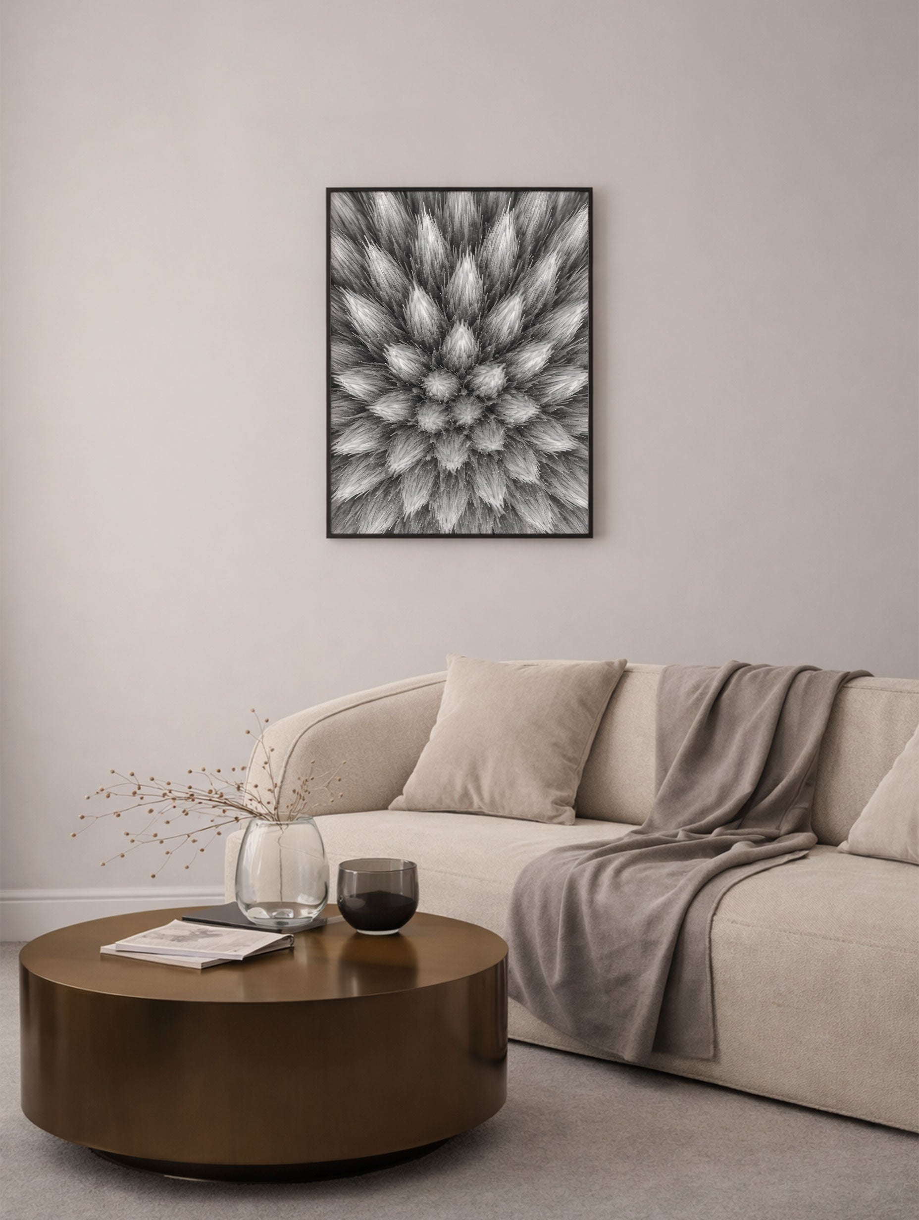 Echinops Head Benedict Ramos Art Print Mockup