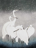 Egrets in the Snow Ohara Koson Art Print