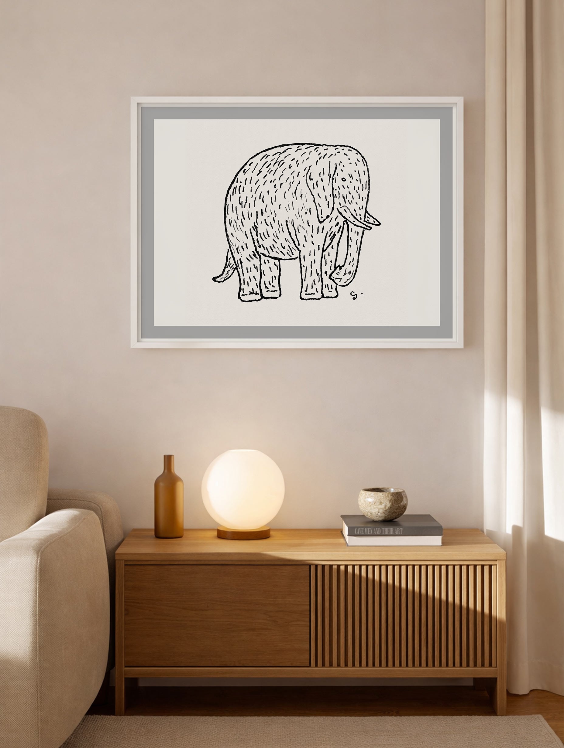 Elephant Leo Gestel Animal Art Print Mockup