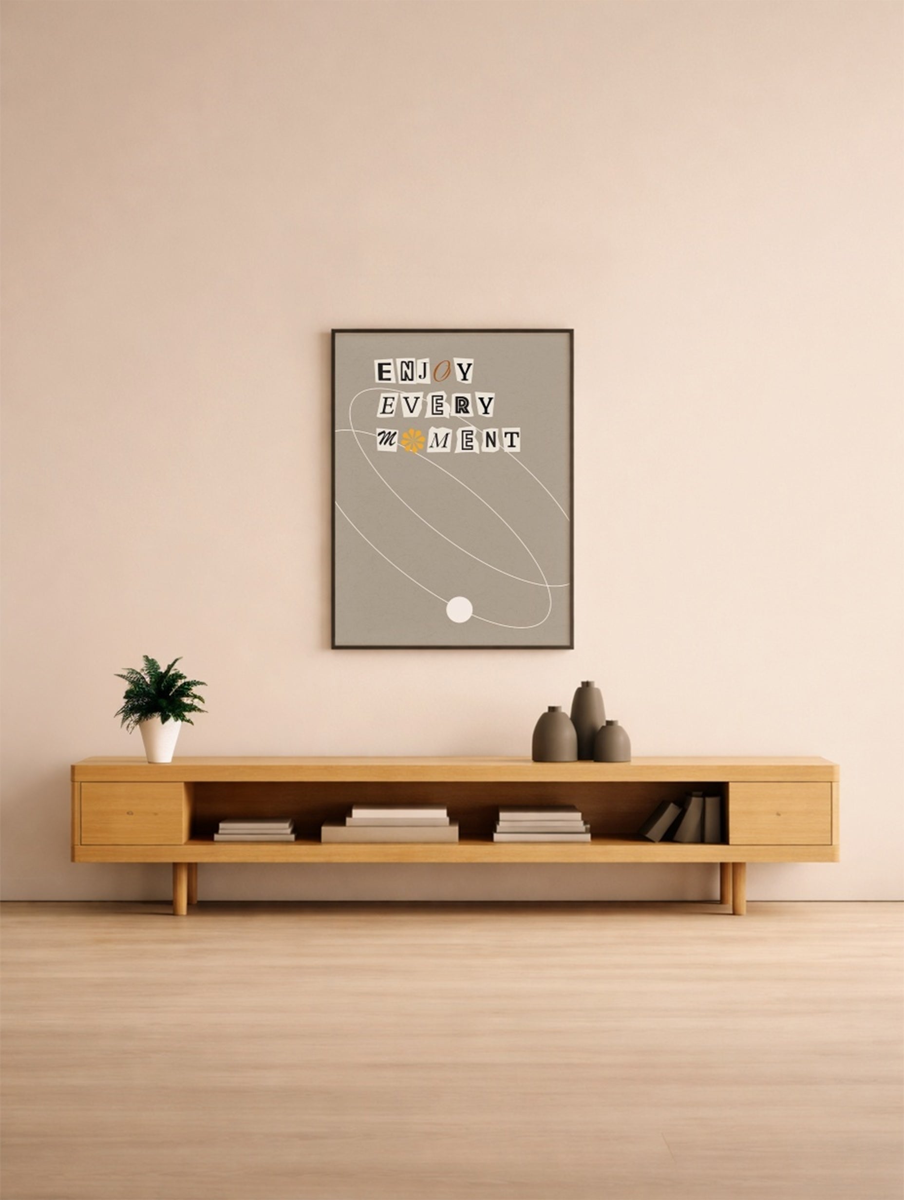 Enjoy Every Moment Motivational Poster Mockup