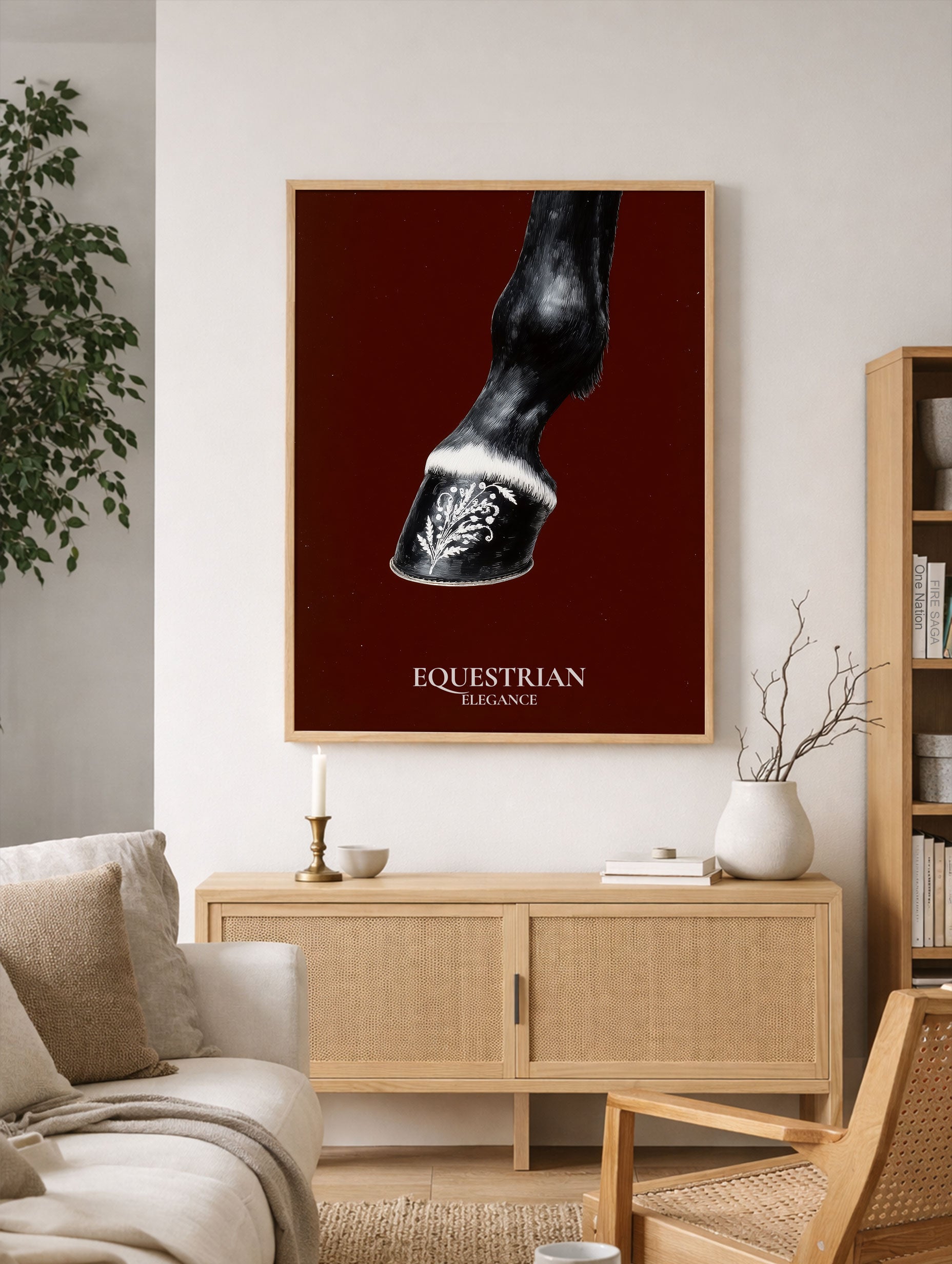 Equestrian Elegance Animal Poster Mockup