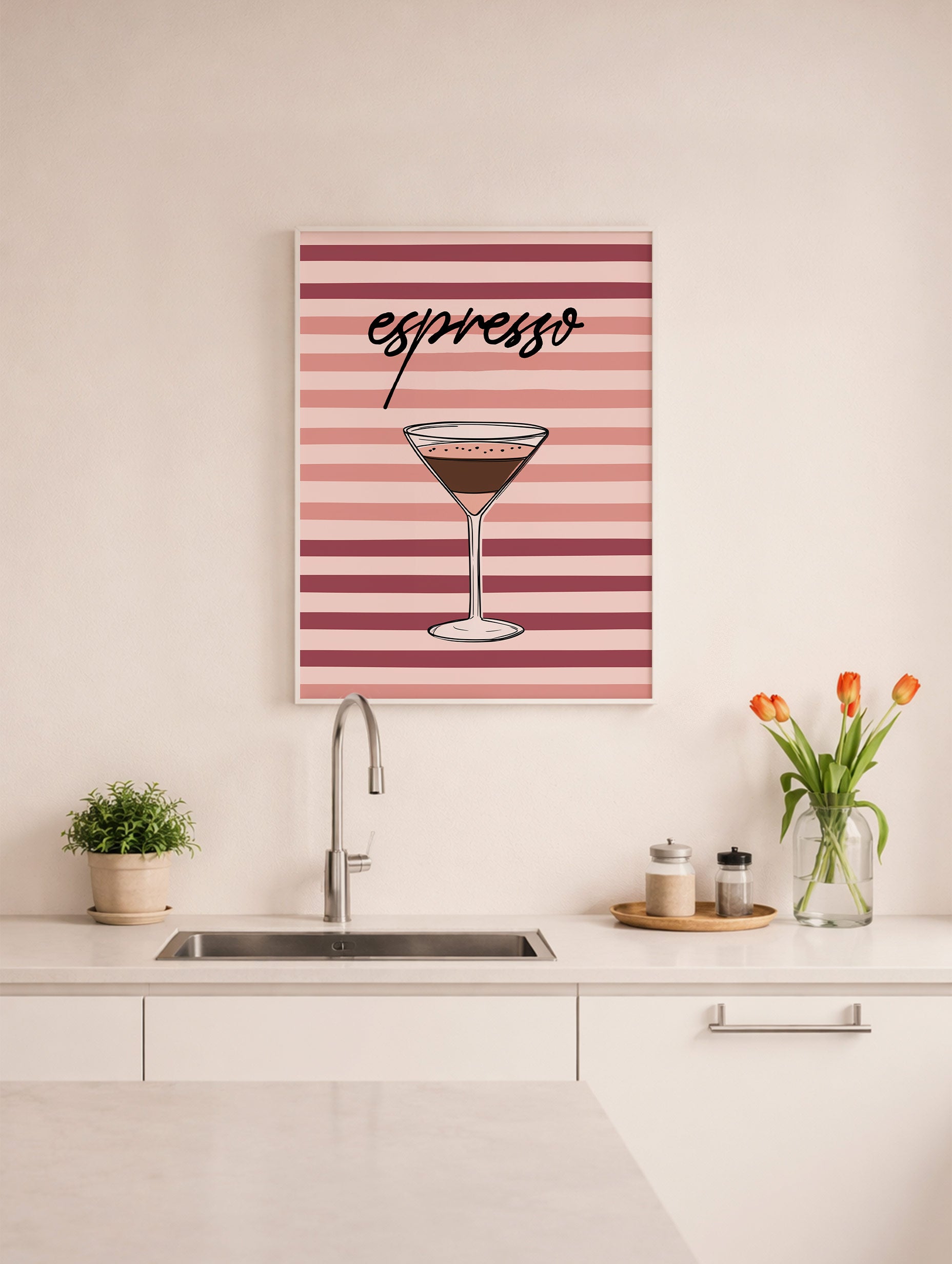 Espresso Minimalist Poster Mockup