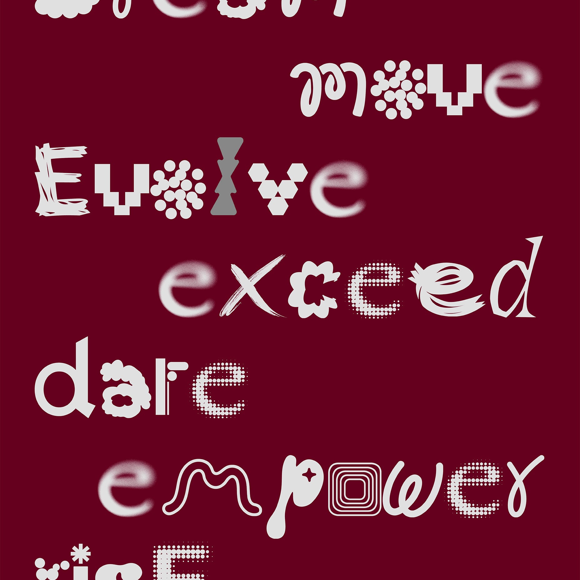 Första huset i en bosättning abstrakt konsttryck