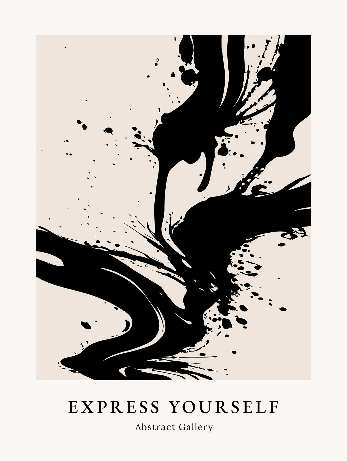 Expressive Ink Flow Poster