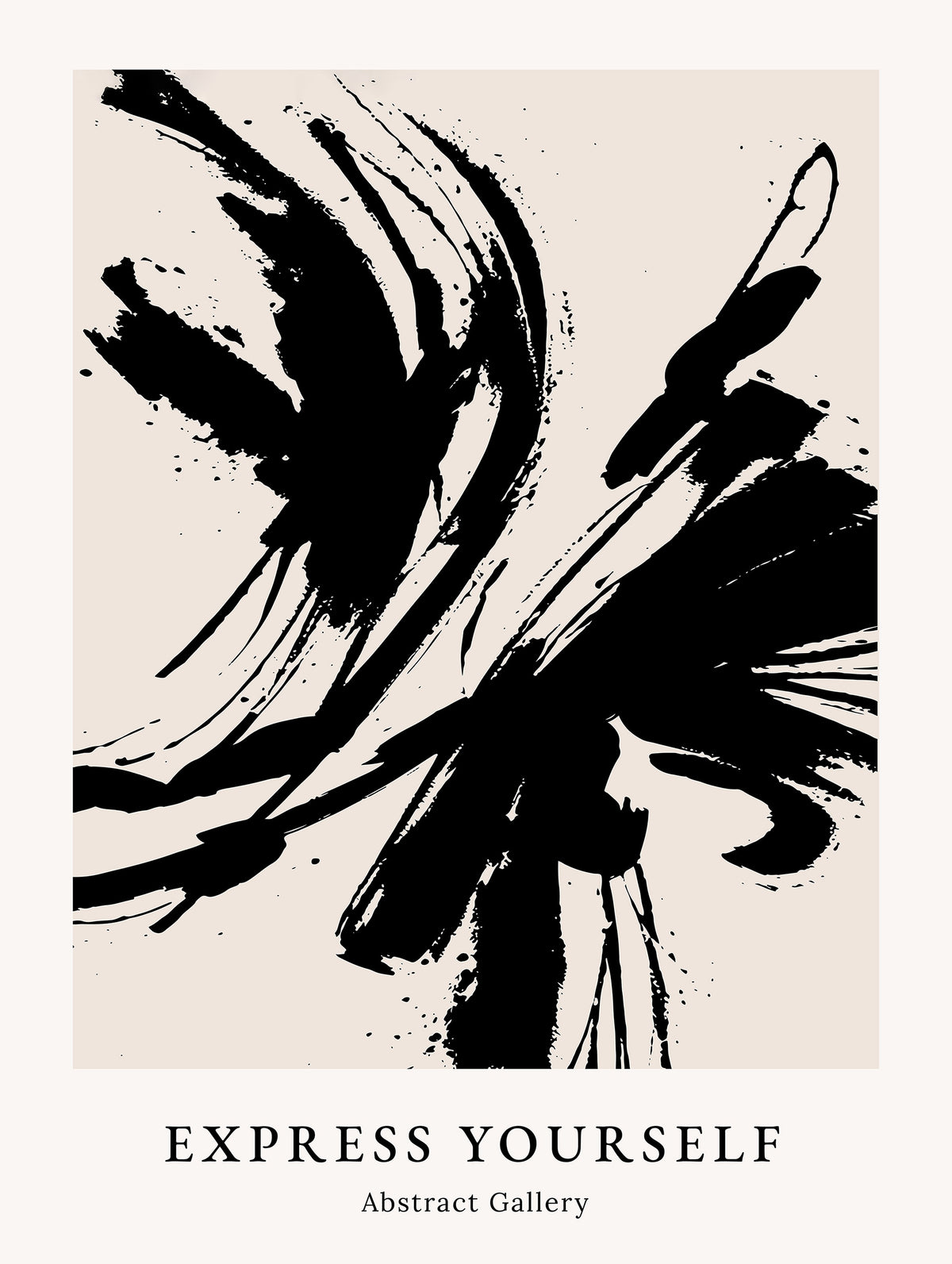 Expressive Ink Flow Poster No.3