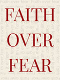Faith Over Fear Motivational Poster