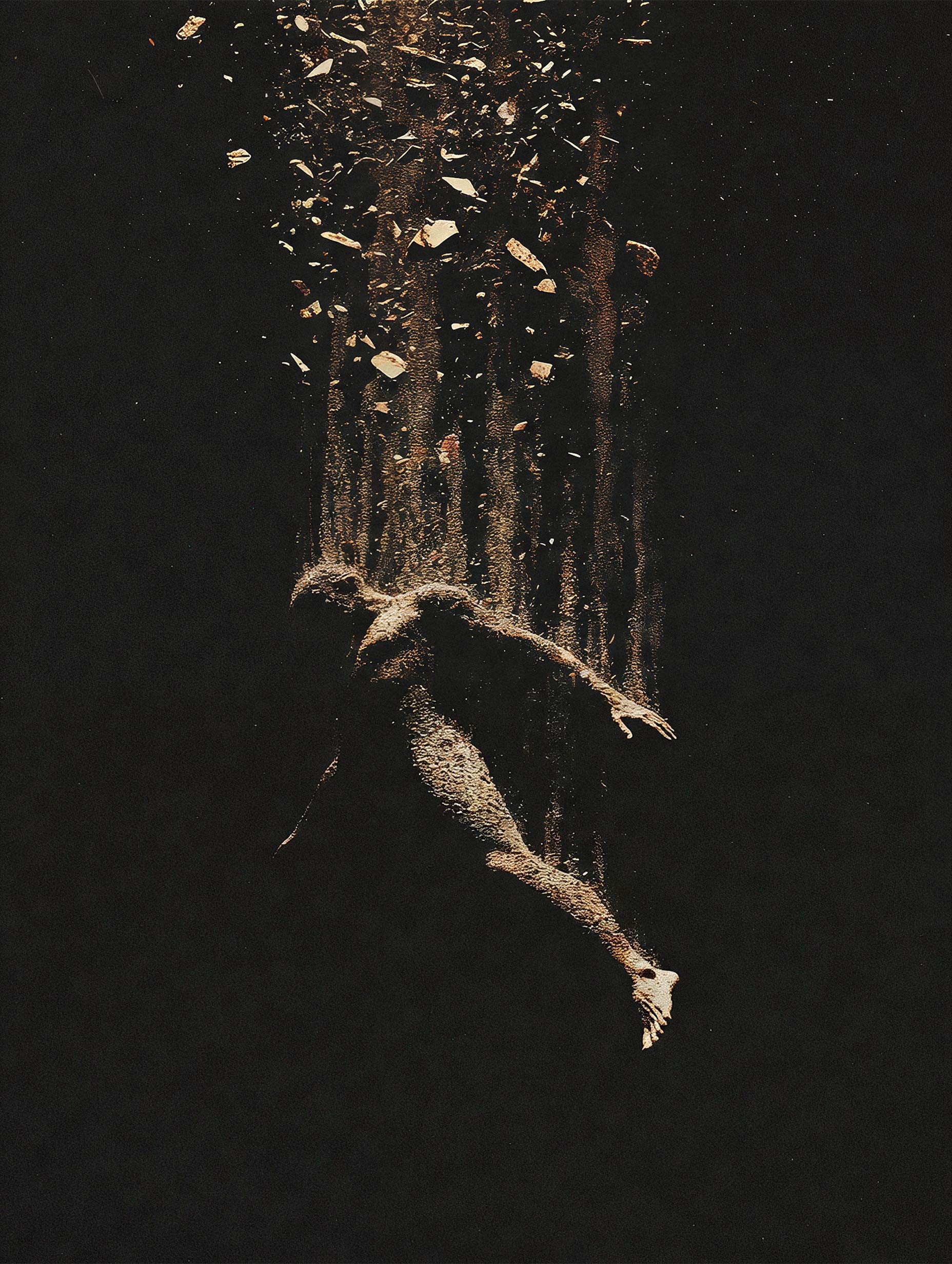 Falling Light Illustration Poster