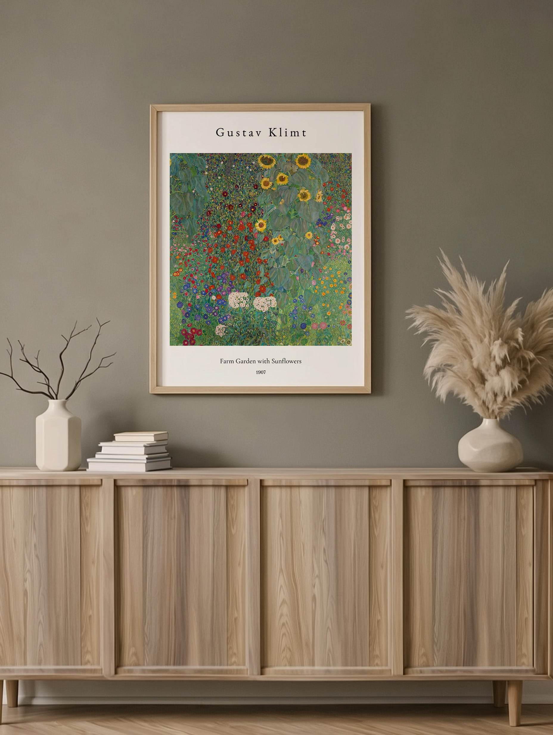Farm Garden with Sunflowers - Gustav Klimt Mockup
