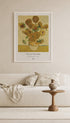 Fifteen Sunflowers in a Vase - Van Gogh Art Print Mockup