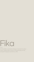 Fika Minimalist Scandinavian Quote Poster