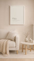 Fika Minimalist Scandinavian Quote Poster Mockup