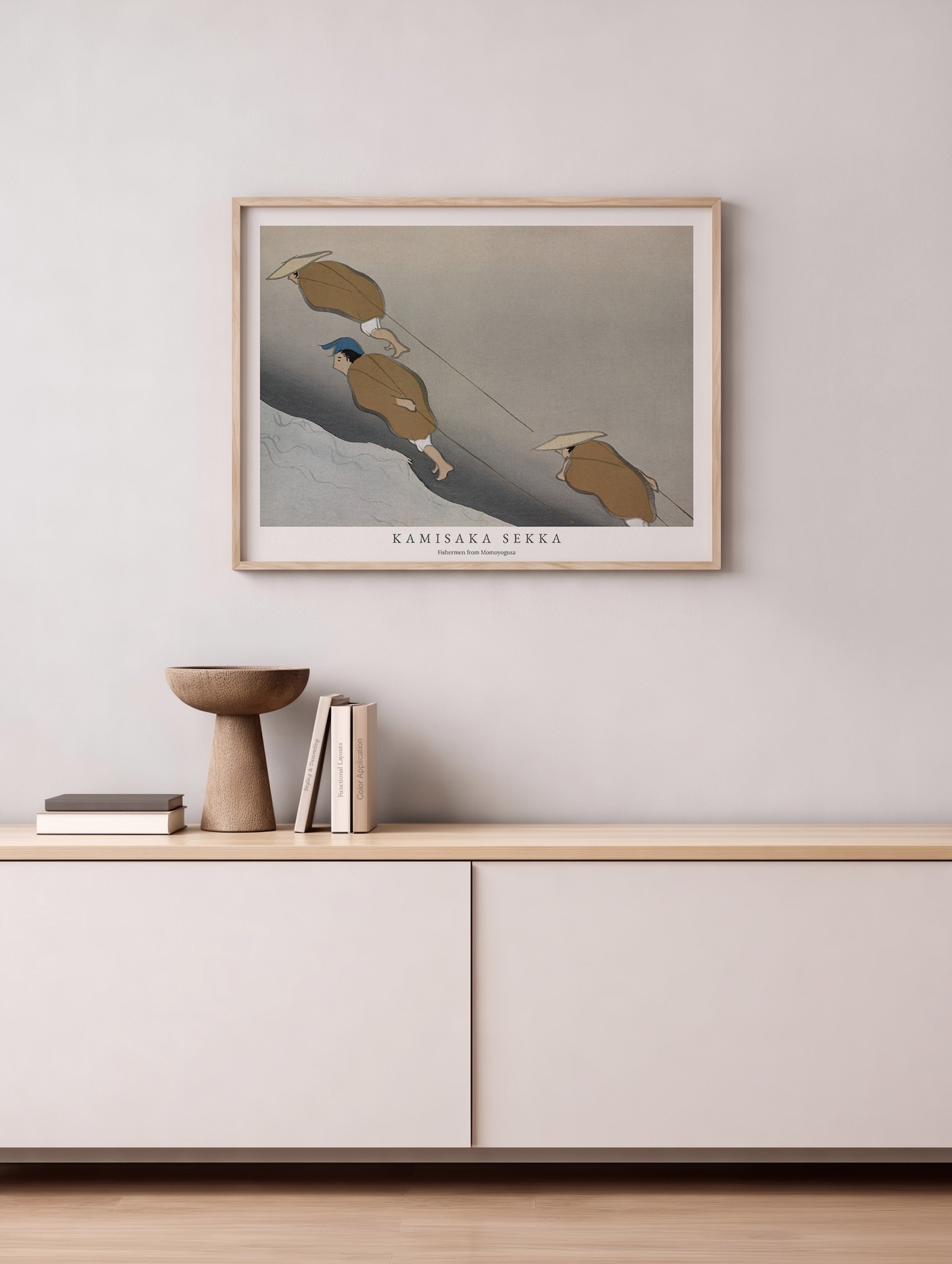 Fishermen - Kamisaka Sekka Mockup