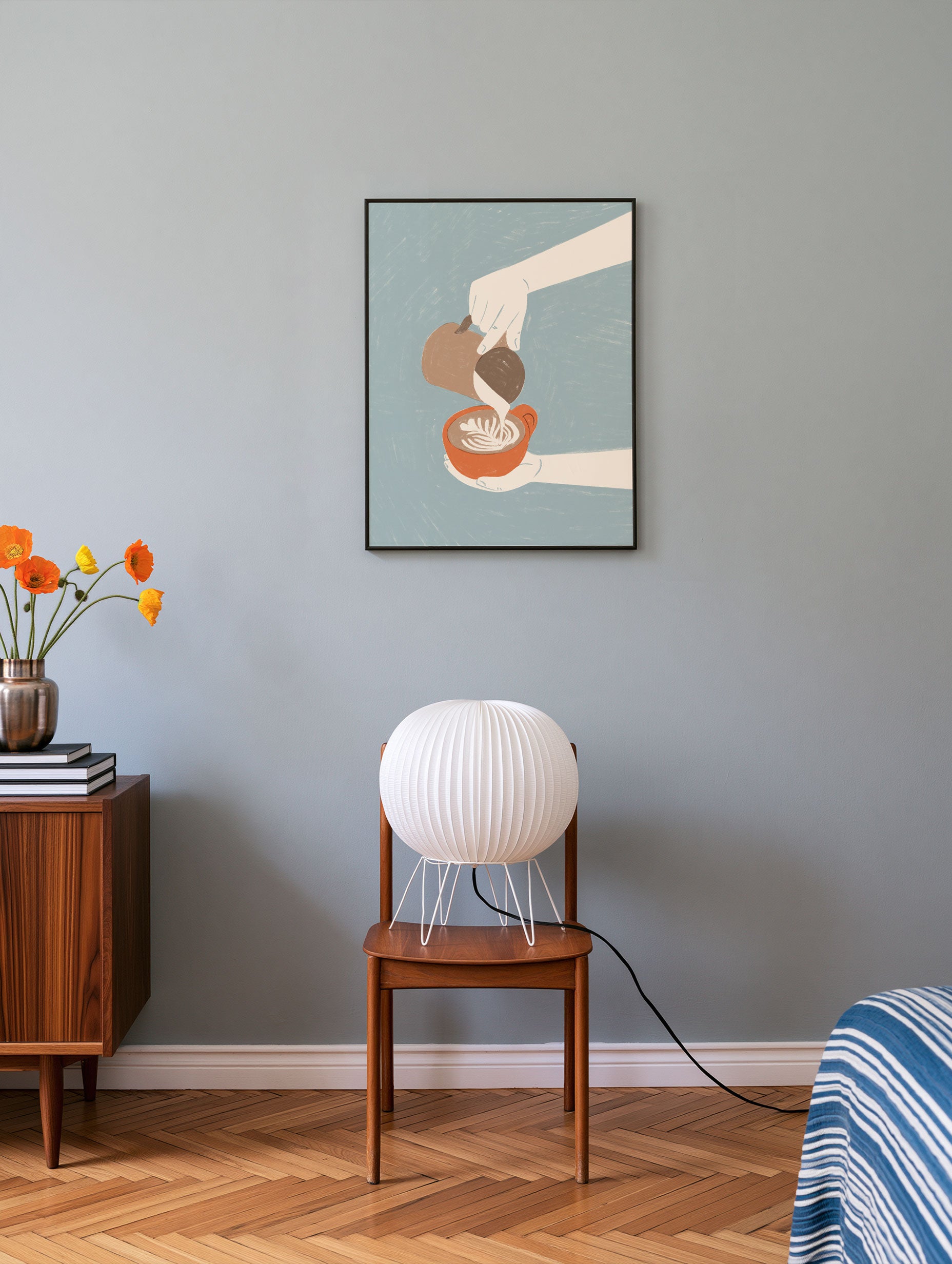 Santorini-plakat Arkitekturplakat