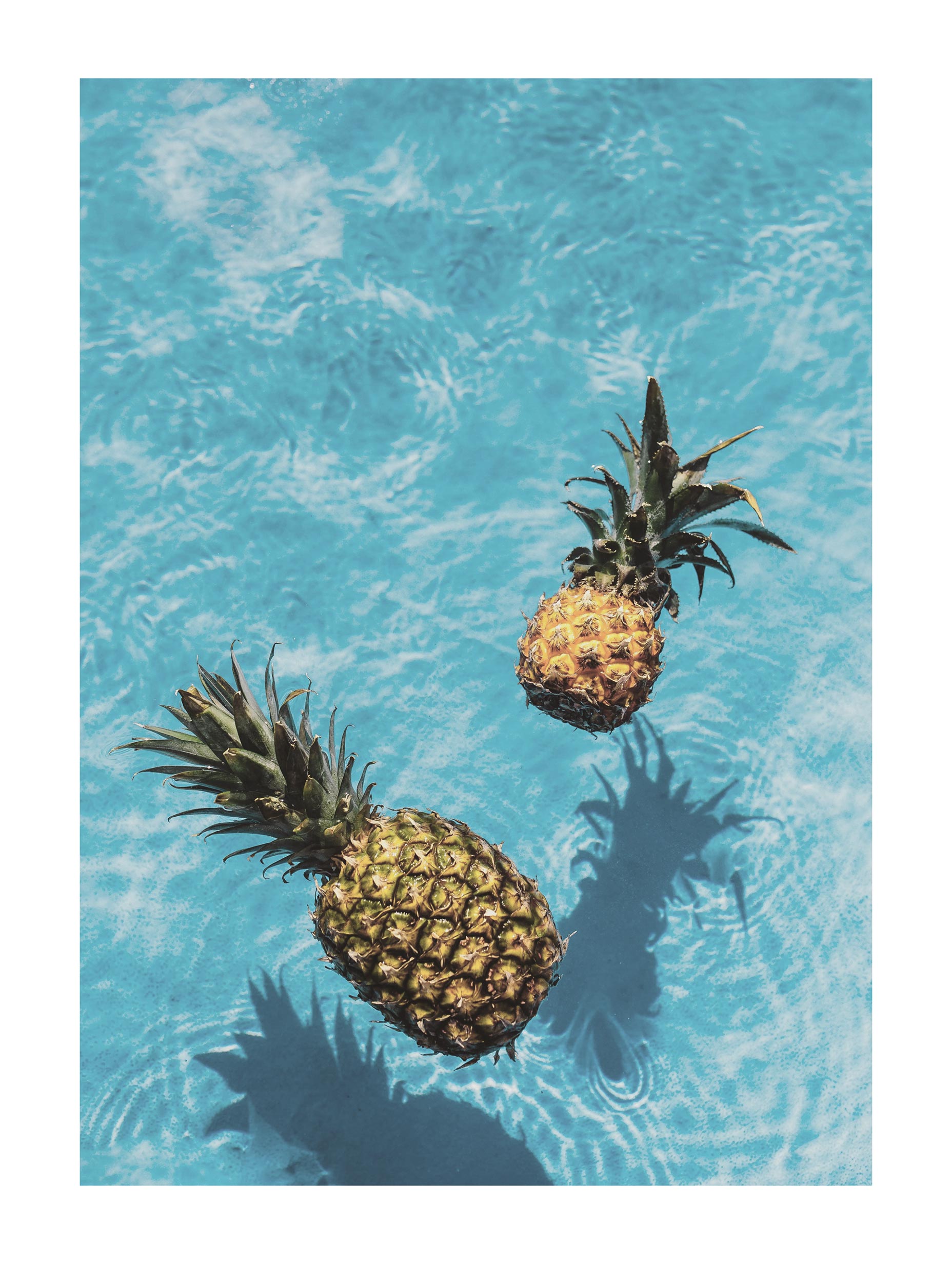 Floating Pineapples Fruit Artwork