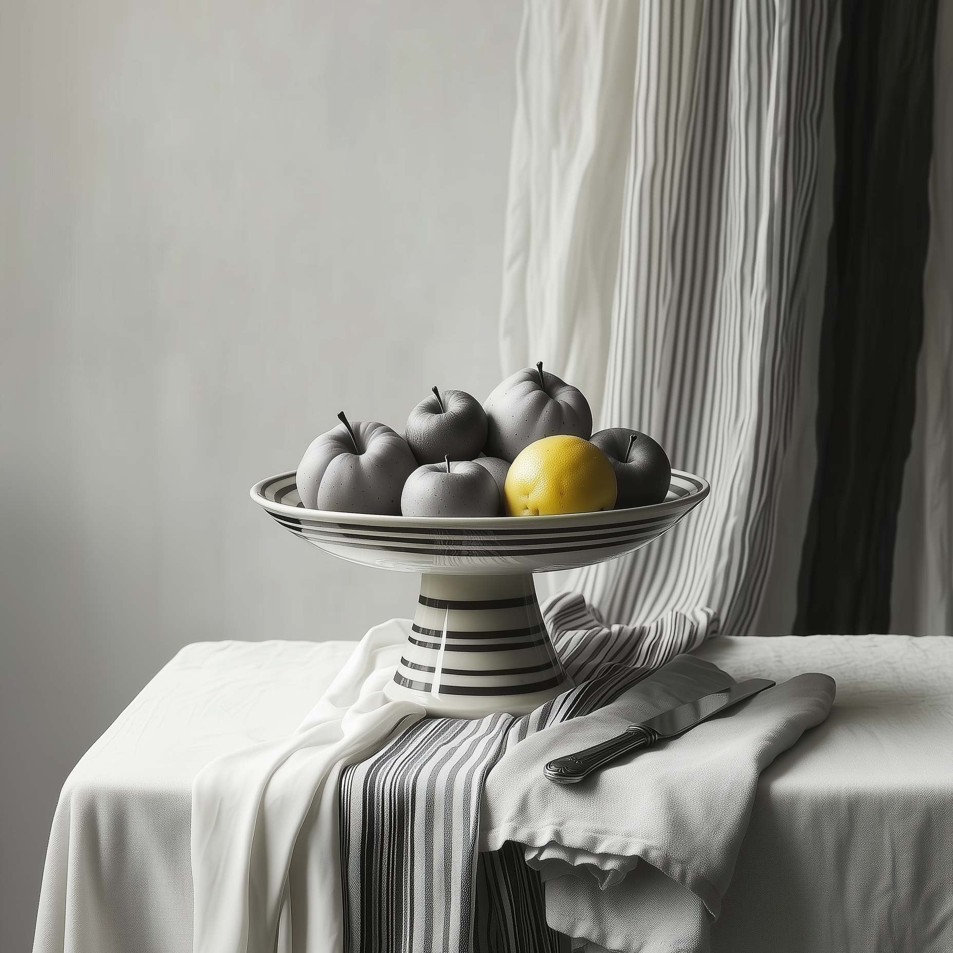 Footed OYOY Toppu Bowl Fruit Artwork