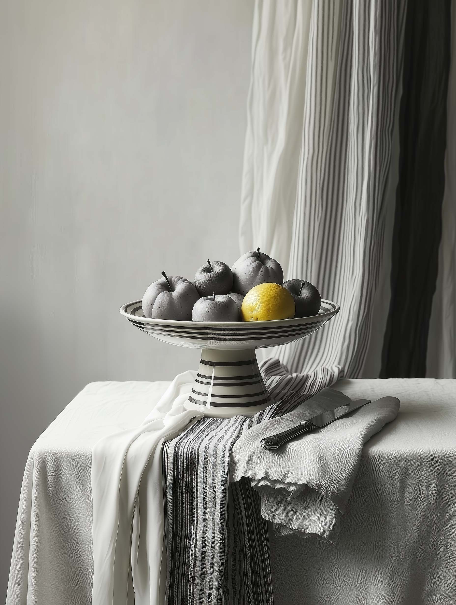 Footed OYOY Toppu Bowl Fruit Artwork