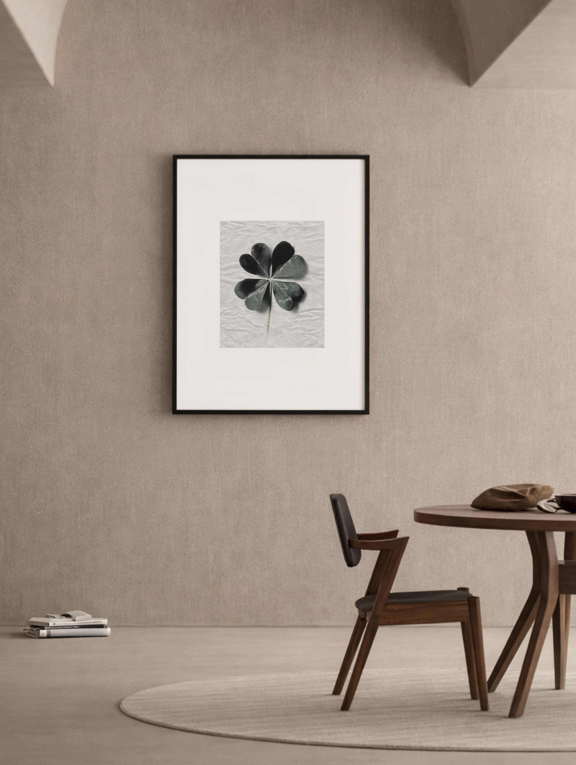 Four-Leaf Clover Leaf Art Mockup