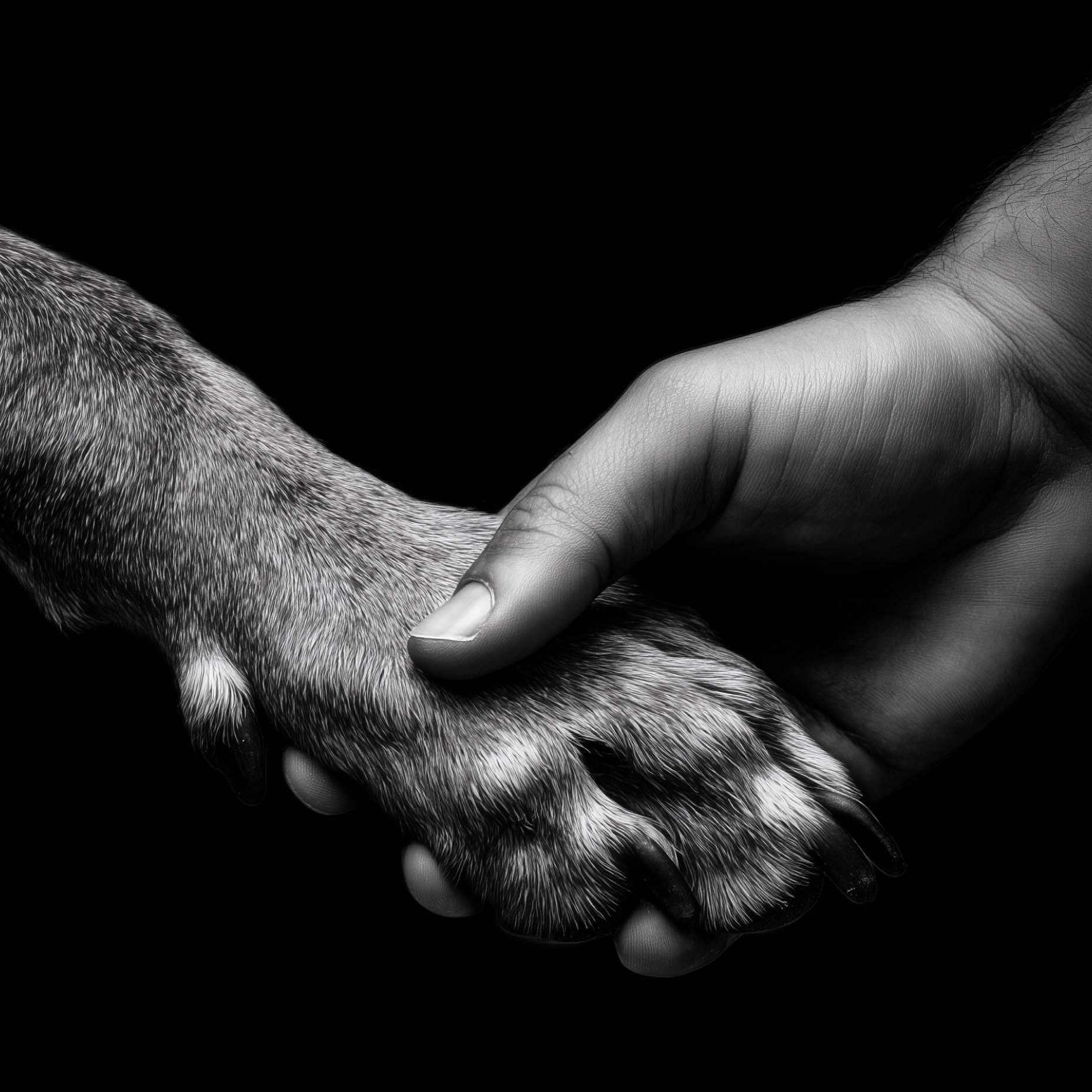 Black and White Friend Poster