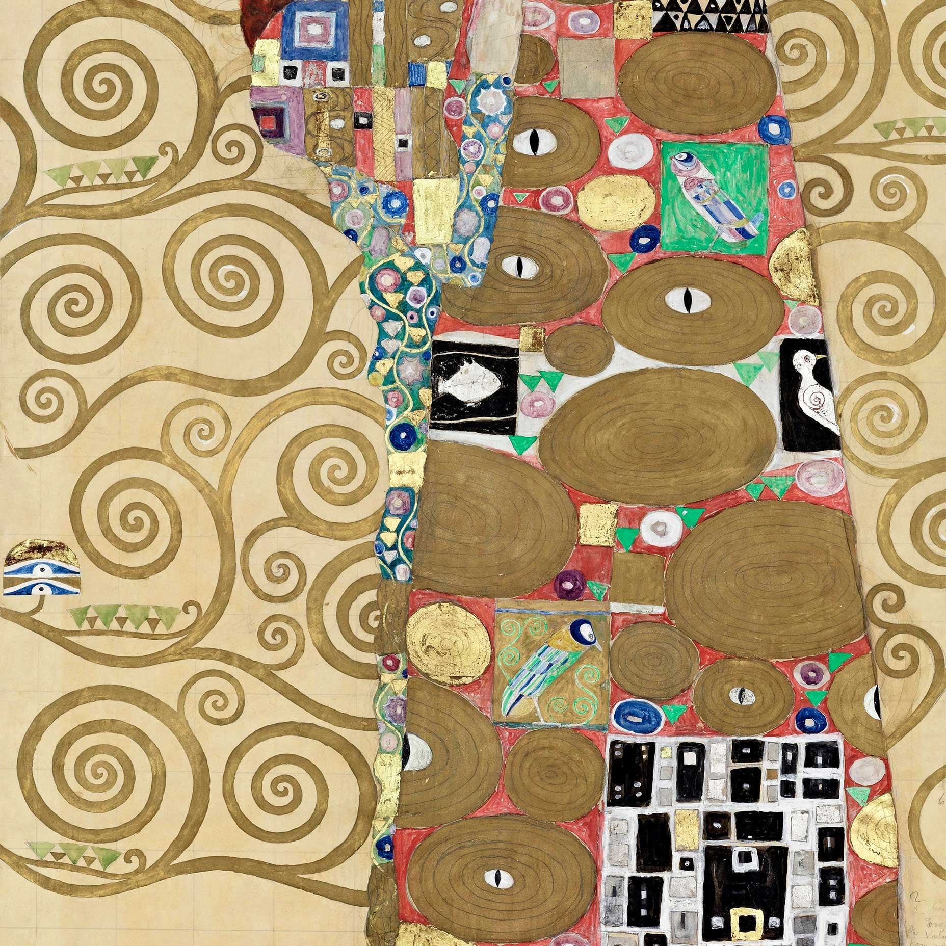 Fulfillment (The Embrace) Gustav Klimt Art Print