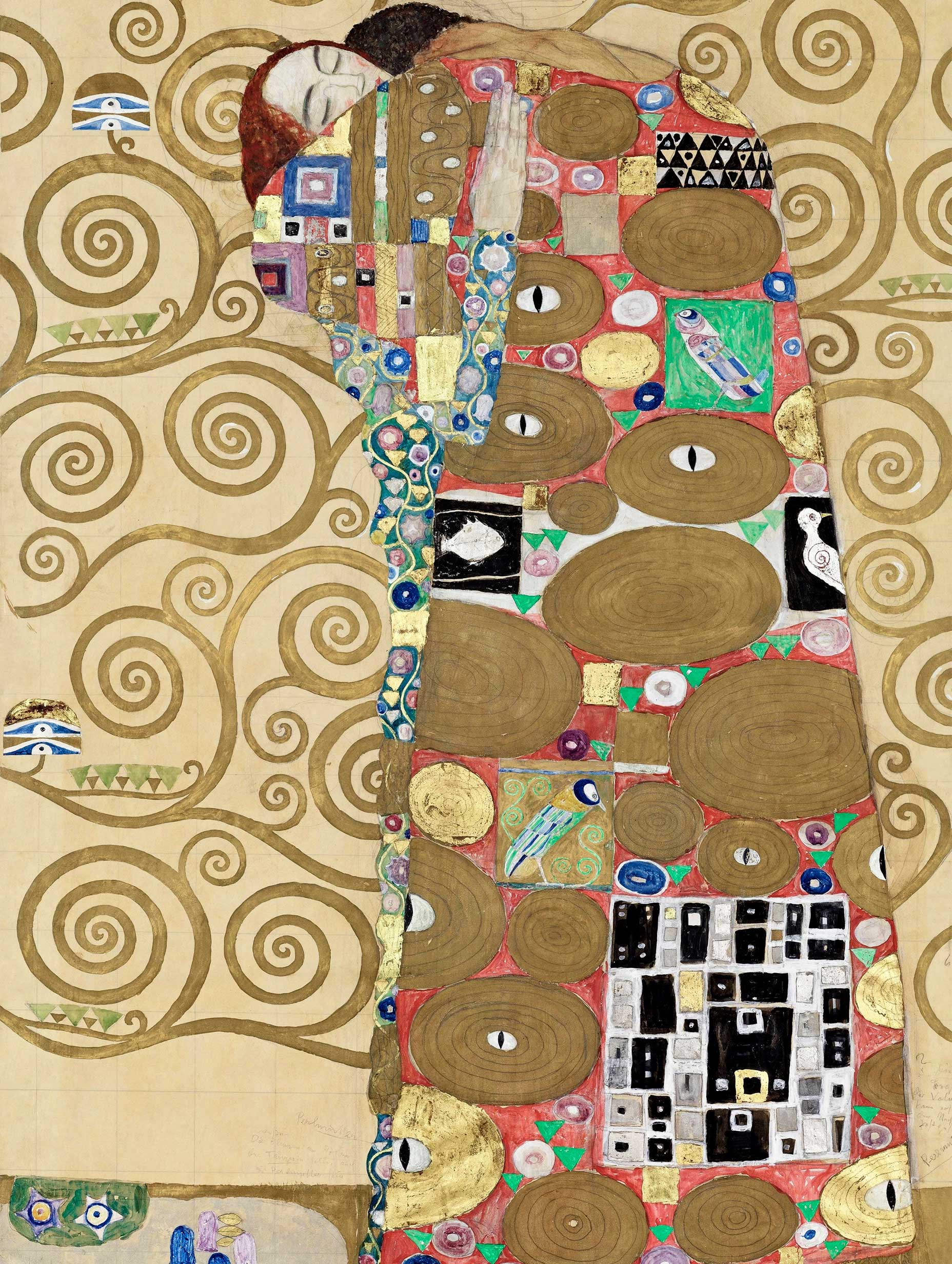 Fulfillment (The Embrace) Gustav Klimt Art Print