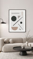 Geometric Shapes Abstract Art Print Mockup