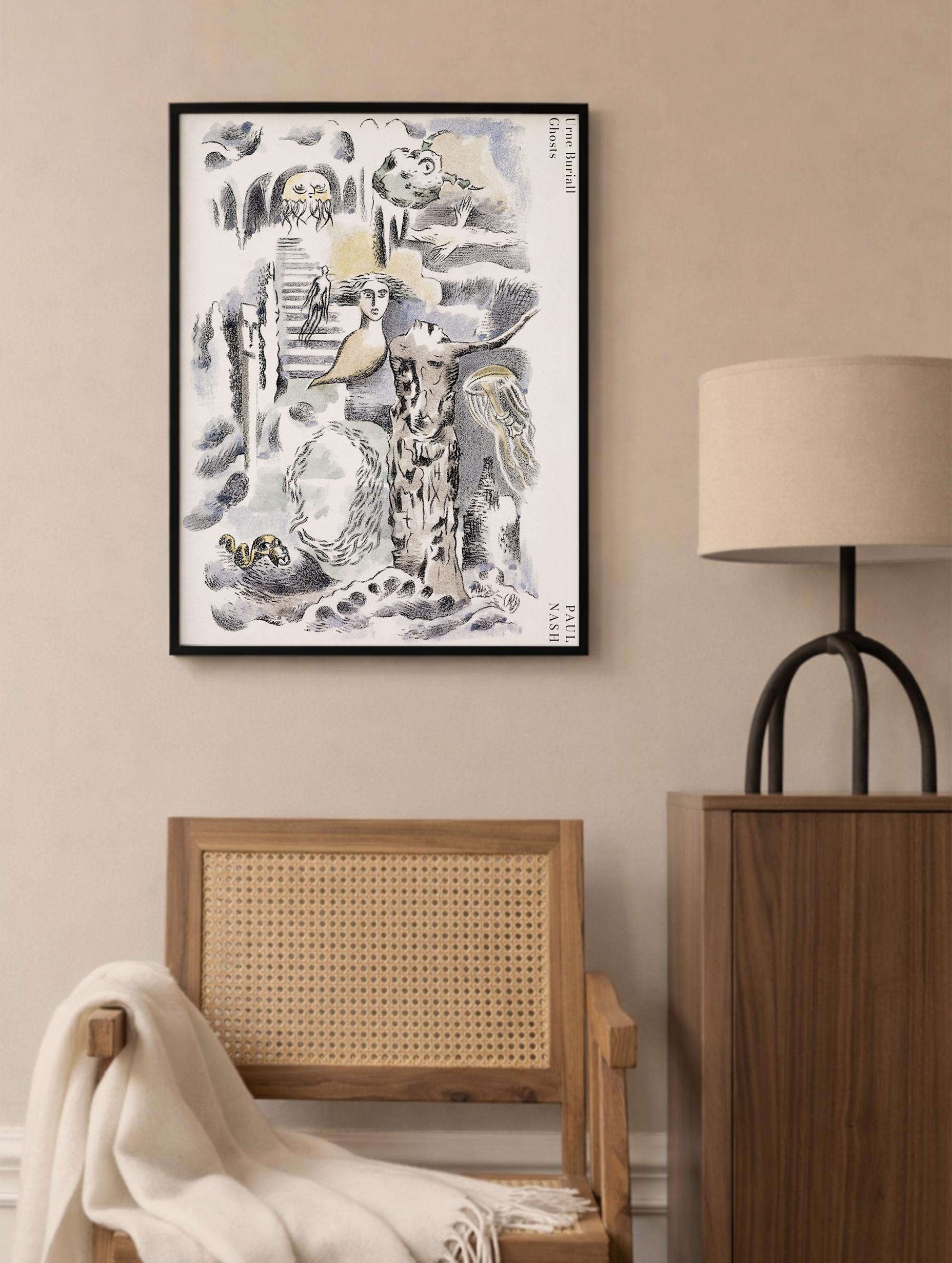 Ghosts - Paul Nash Art Print Mockup