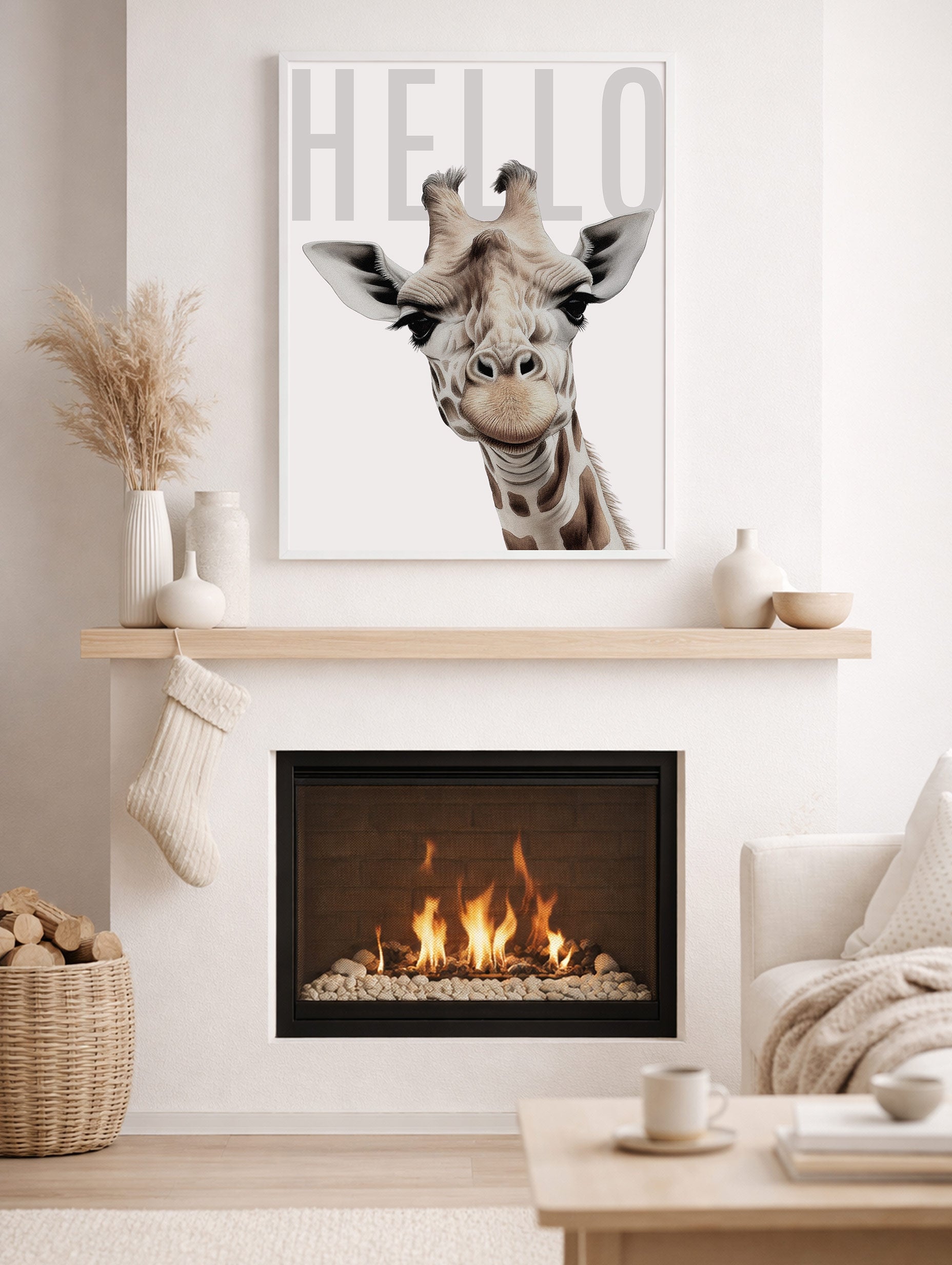 Första huset i en bosättning abstrakt konsttryck